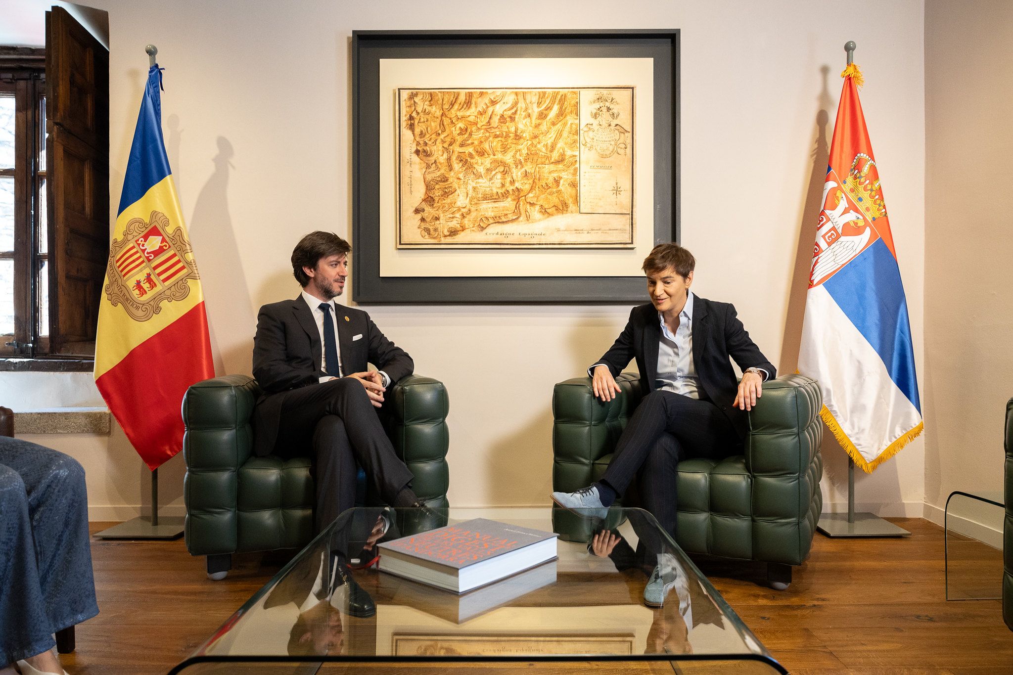 Visita oficial al Consell General de la presidenta de l'Assemblea Nacional de Sèrbia, Ana Brnabić.