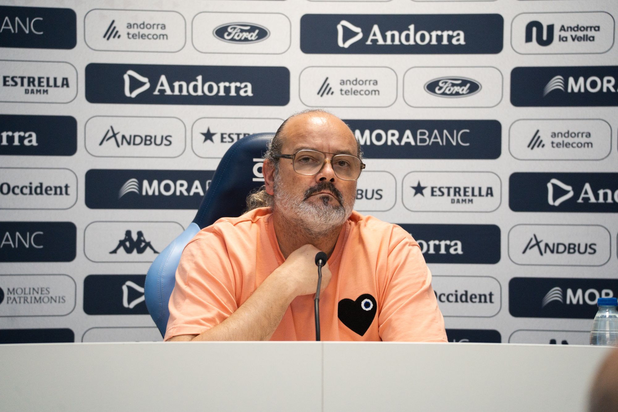 Francesc Solana, en el seu últim dia com a GM del MoraBanc Andorra. Francesc Solana, en el seu últim dia com a GM del MoraBanc Andorra.