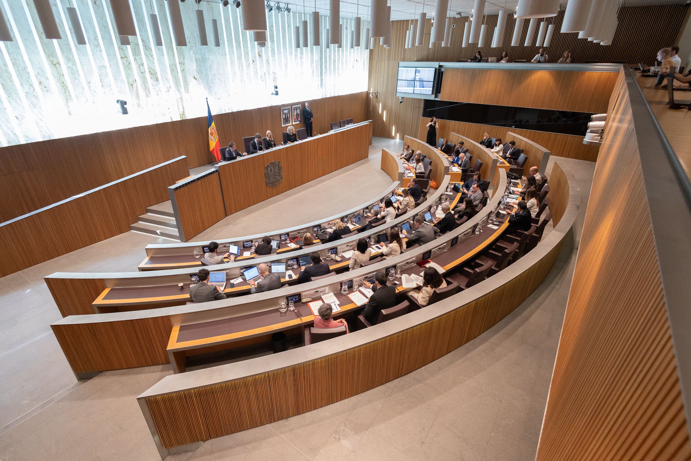 El ple del Consell General durant la sessió.