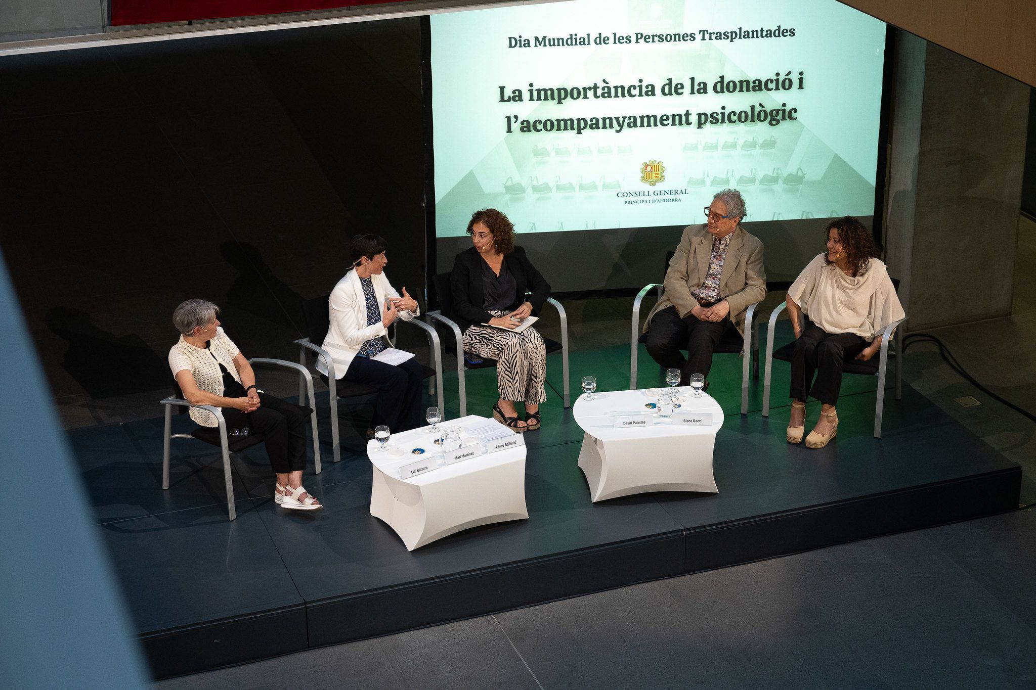 Els ponents de la taula rodona del Dia dels Transplantats.