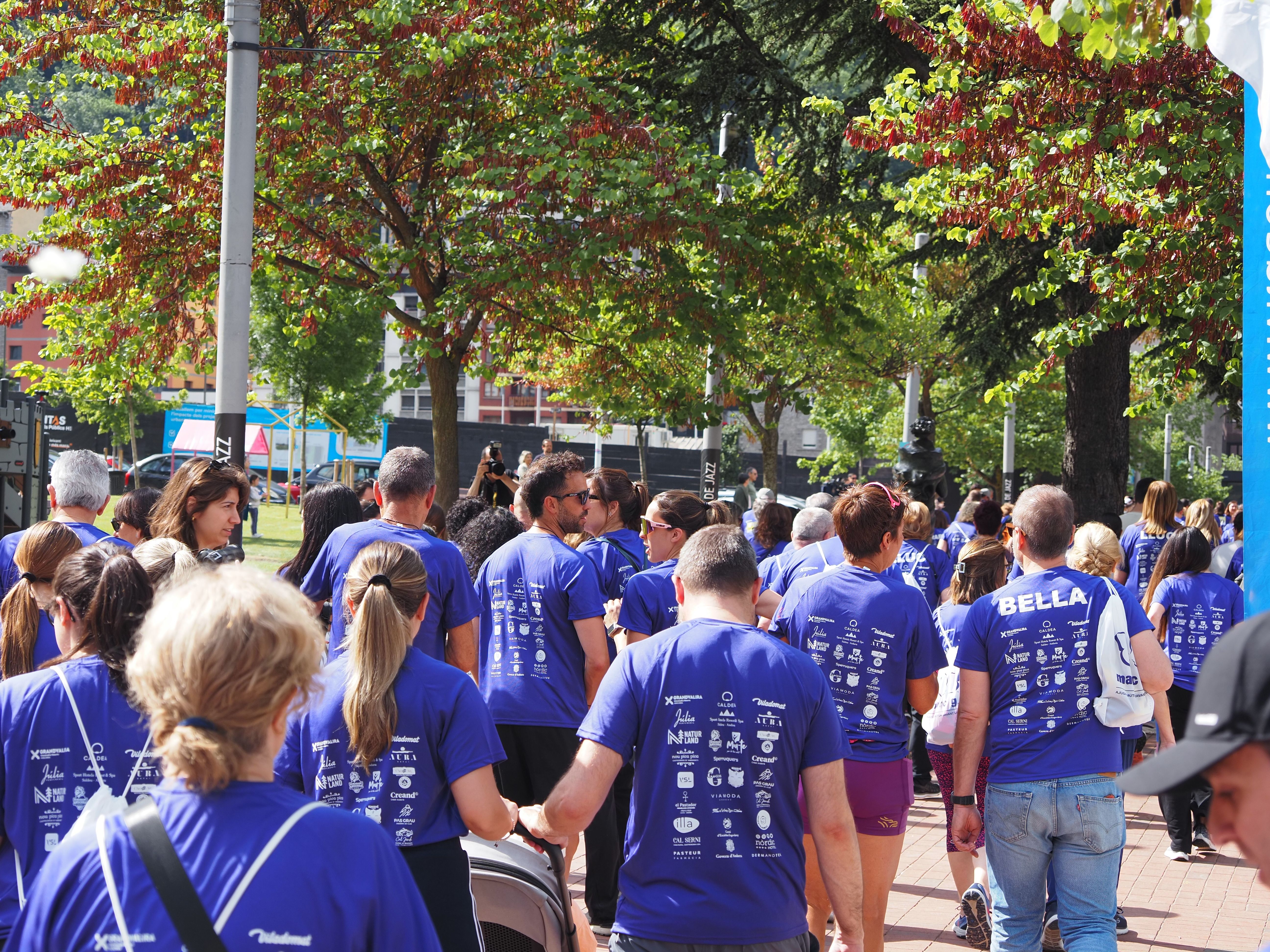Participants a la marxa. Participants a la marxa.