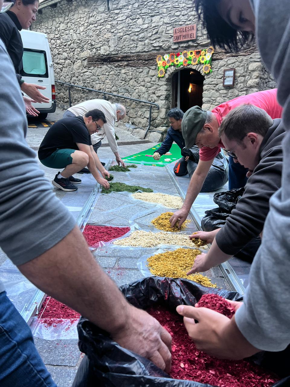 Elaboració de les catifes. Elaboració de les catifes.