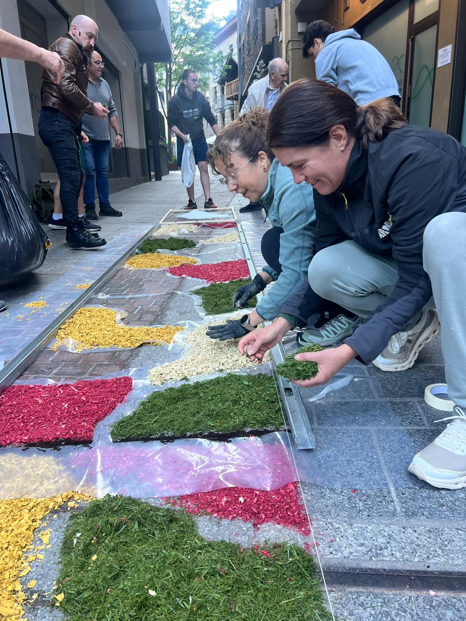 Elaboració de les catifes. Elaboració de les catifes.