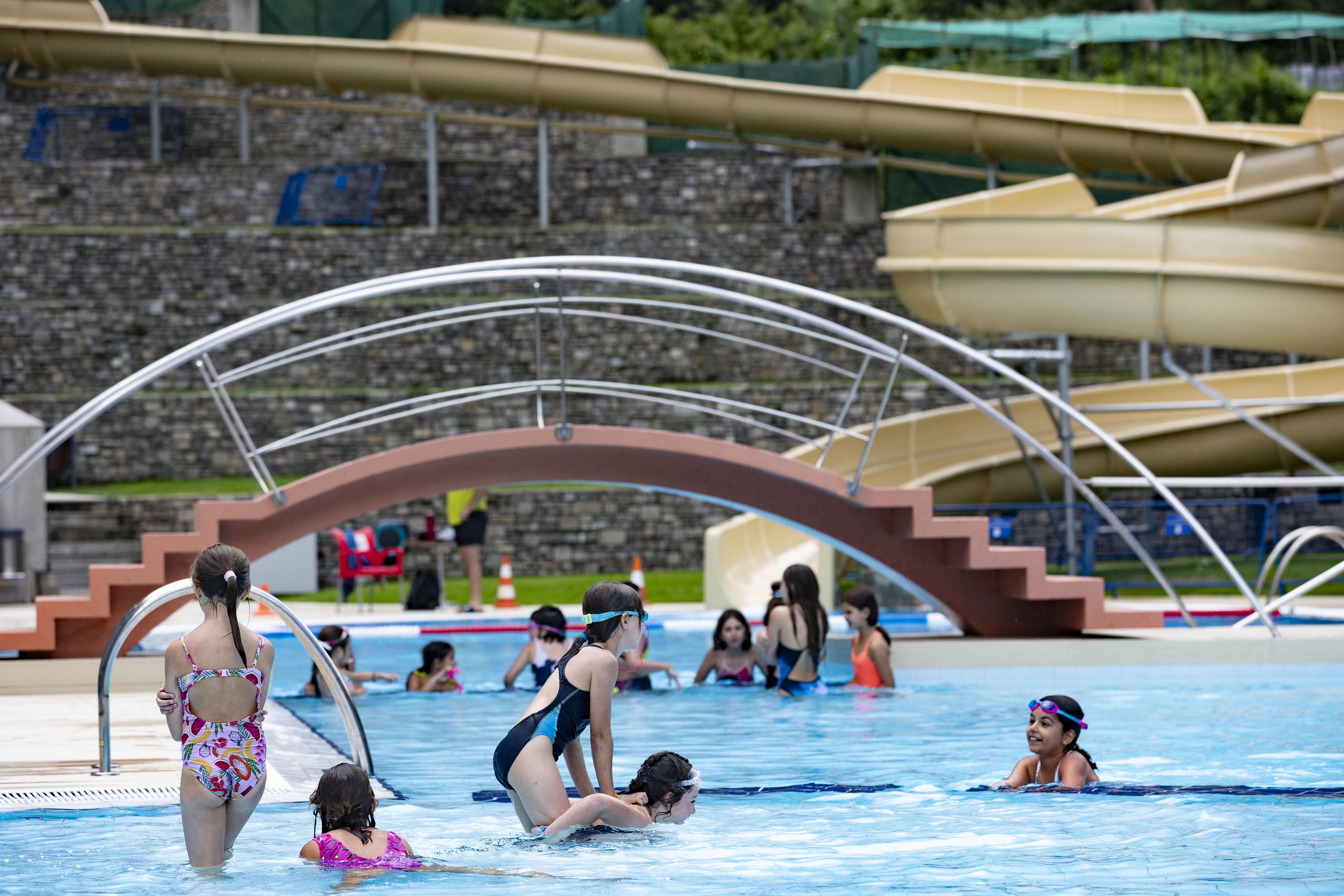 La piscina exterior dels Serradells, l'any passat. 