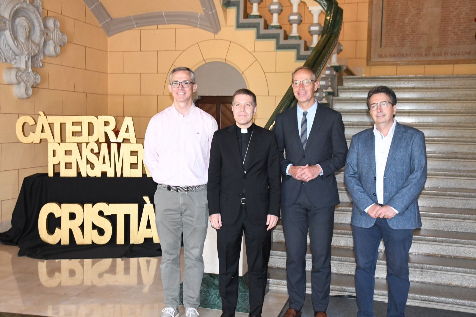 23a edició de la Càtedra de Pensament Cristià que s'ha celebrat al seminari diocesà de la Seu d'Urgell. La portaveu del Sindicat, Rebeca Bonache.