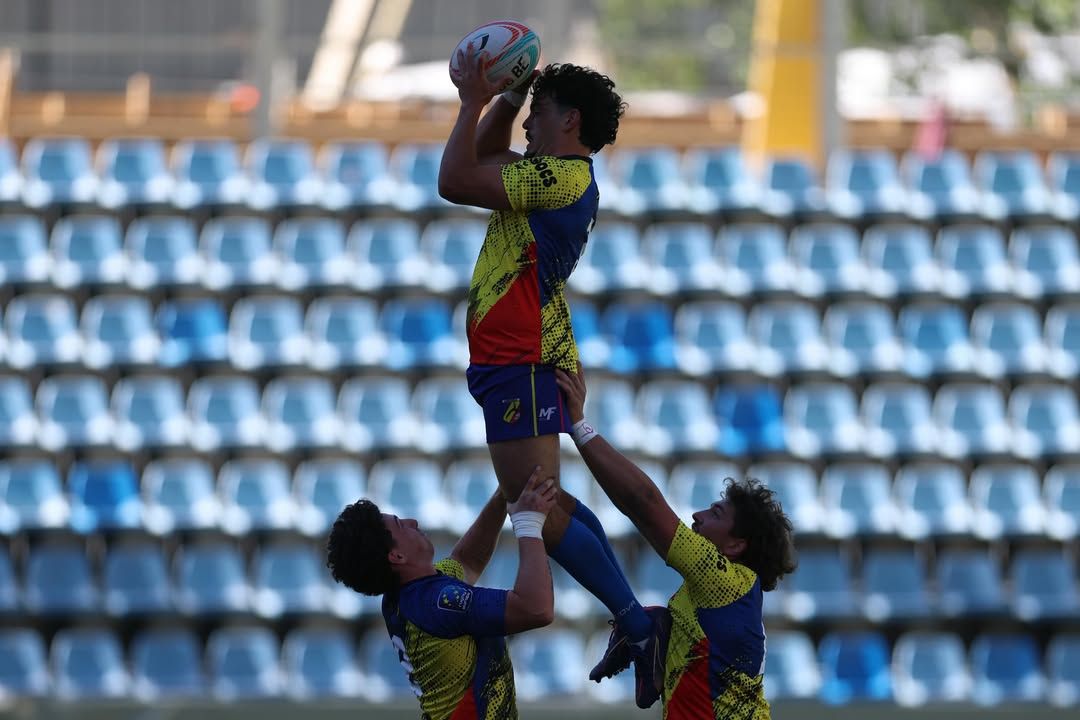 La selecció andorrana de rugbi set ha debutat aquest dissabte a l'Estadi Nacional.