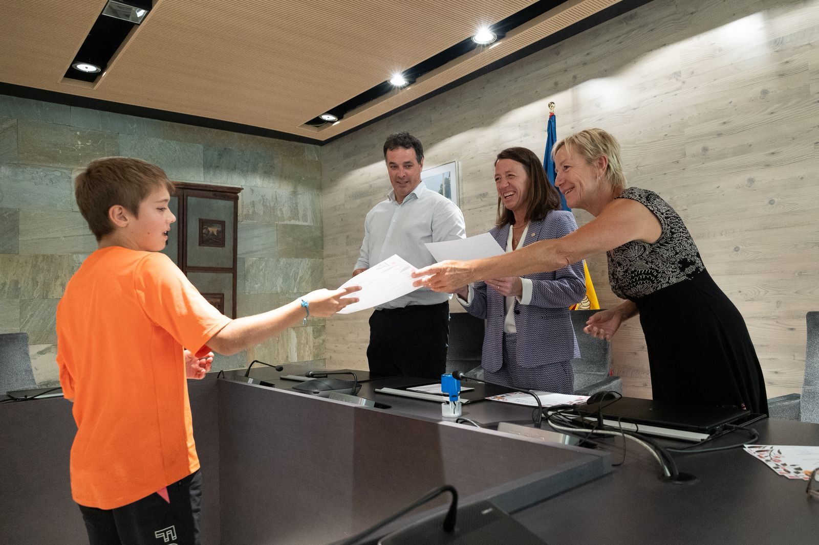 Entrega de diplomes de la primera promoció d’ecociutadans de l’escola francesa de primària d’Ordino.