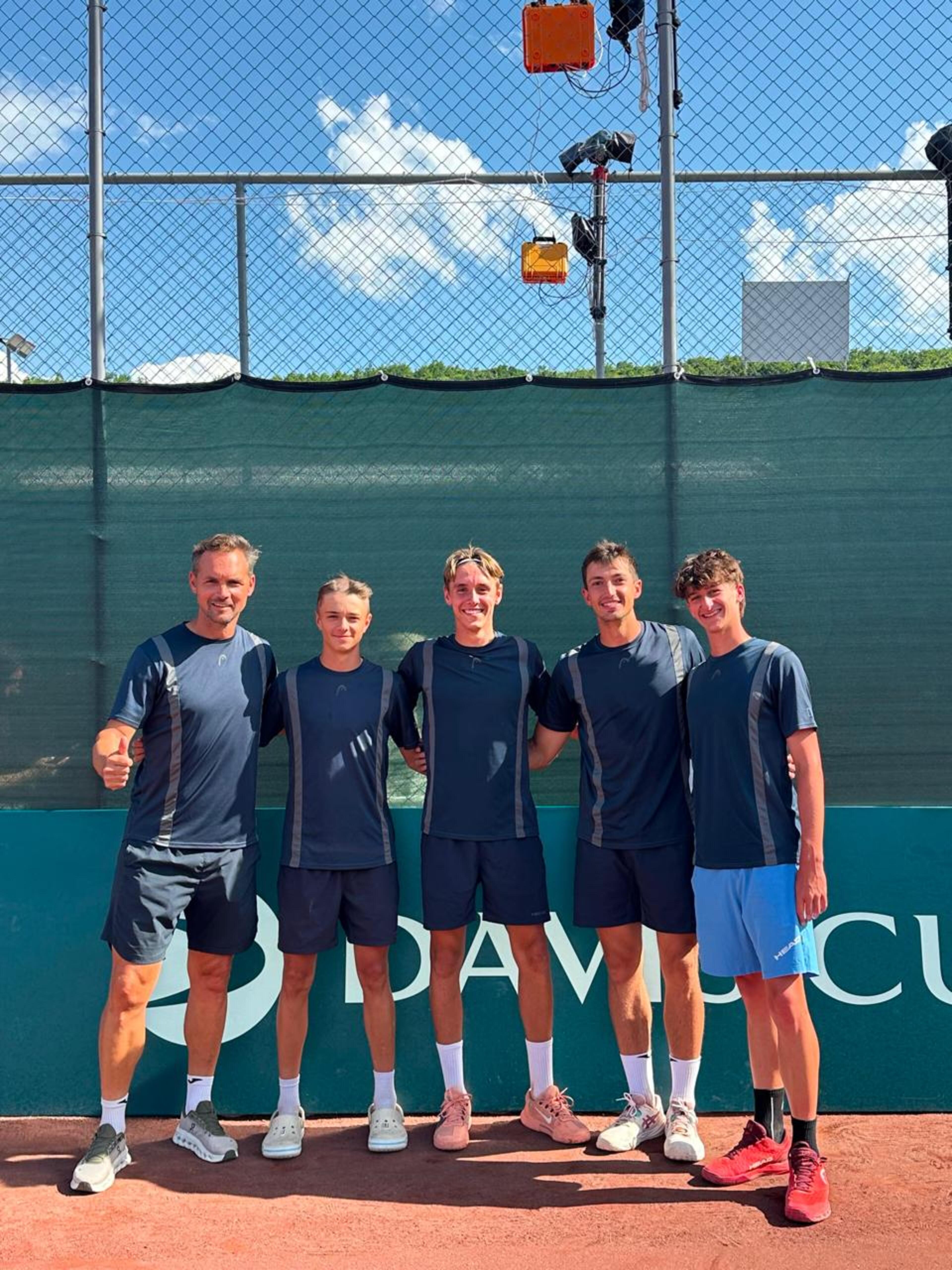 L'equip andorrà de la Davis.