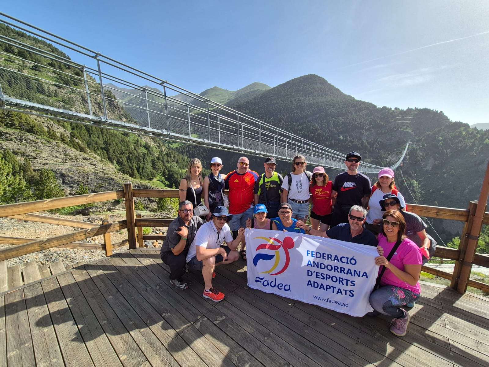 FADEA i el comú de Canillo organitzen una jornada per a persones amb mobilitat reduïda al pont tibetà.