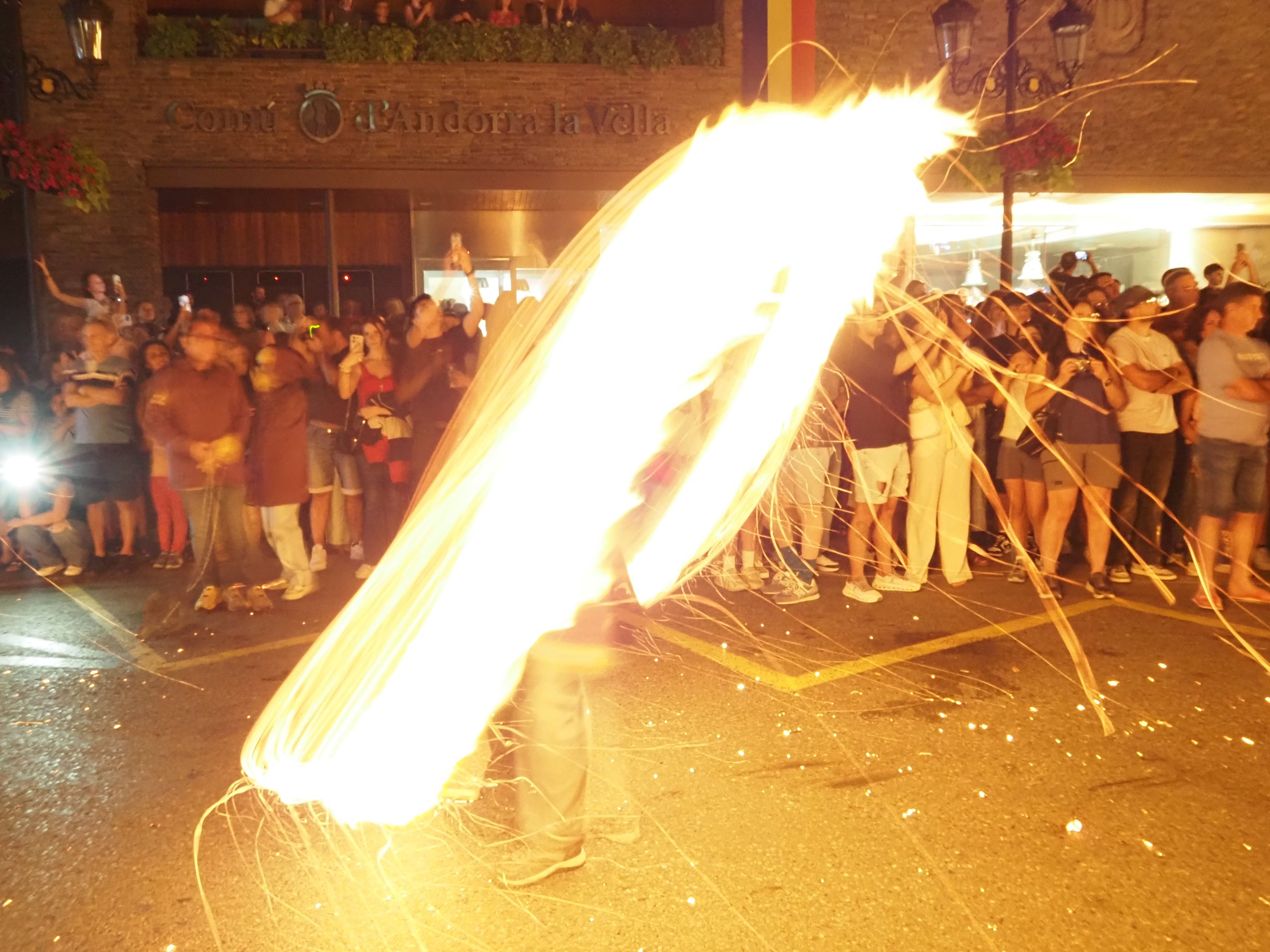 Rodada de falles a Andorra la Vella. Rodada de falles a Andorra la Vella.