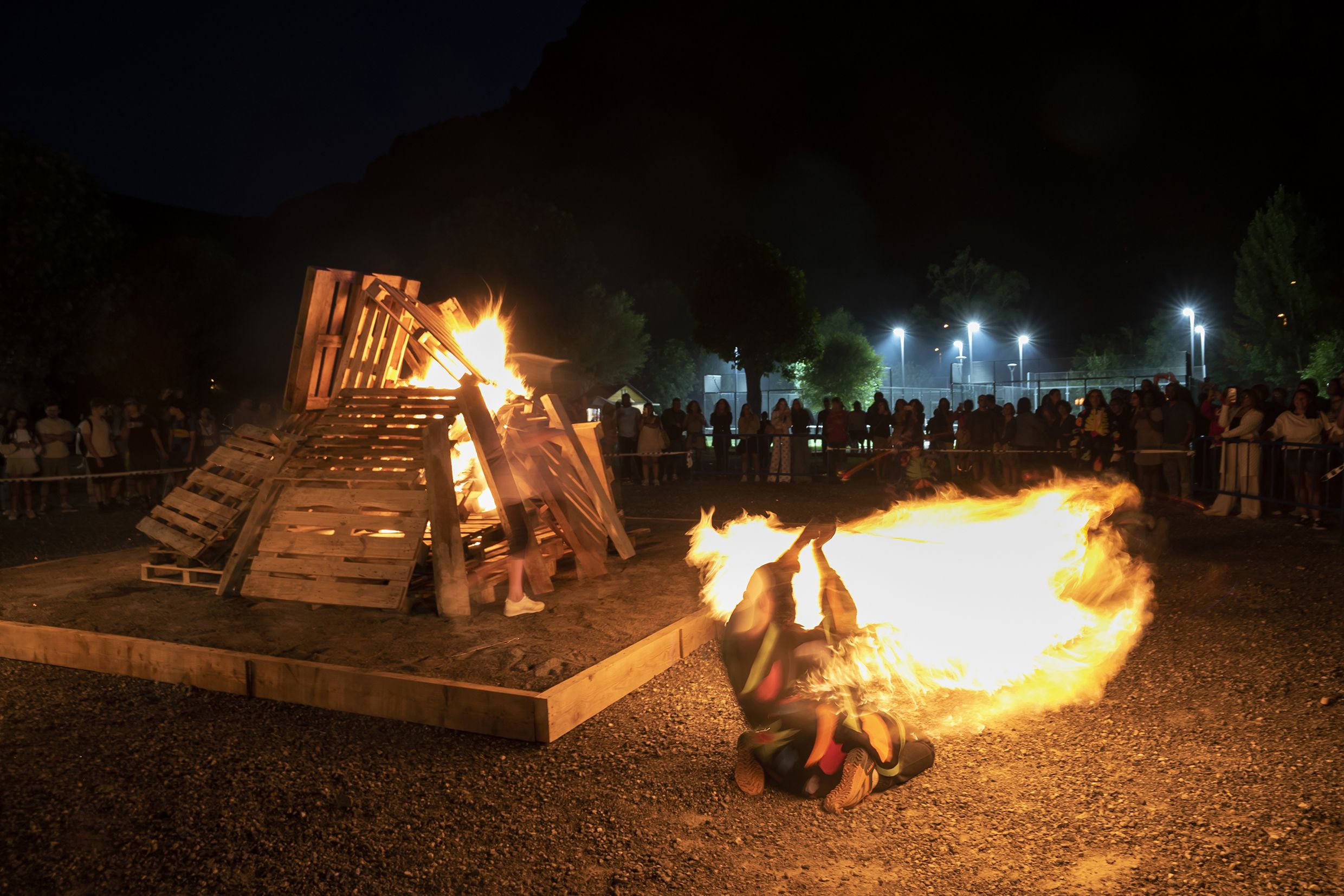 La foguera de Sant Joan de Canillo. La foguera de Sant Joan de Canillo.