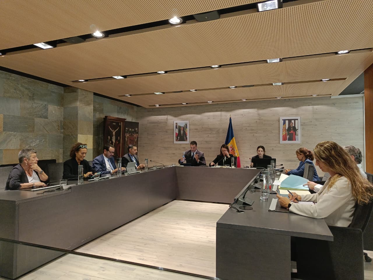 Un instant de la sessió de consell de comú d'aquest dijous a Ordino.