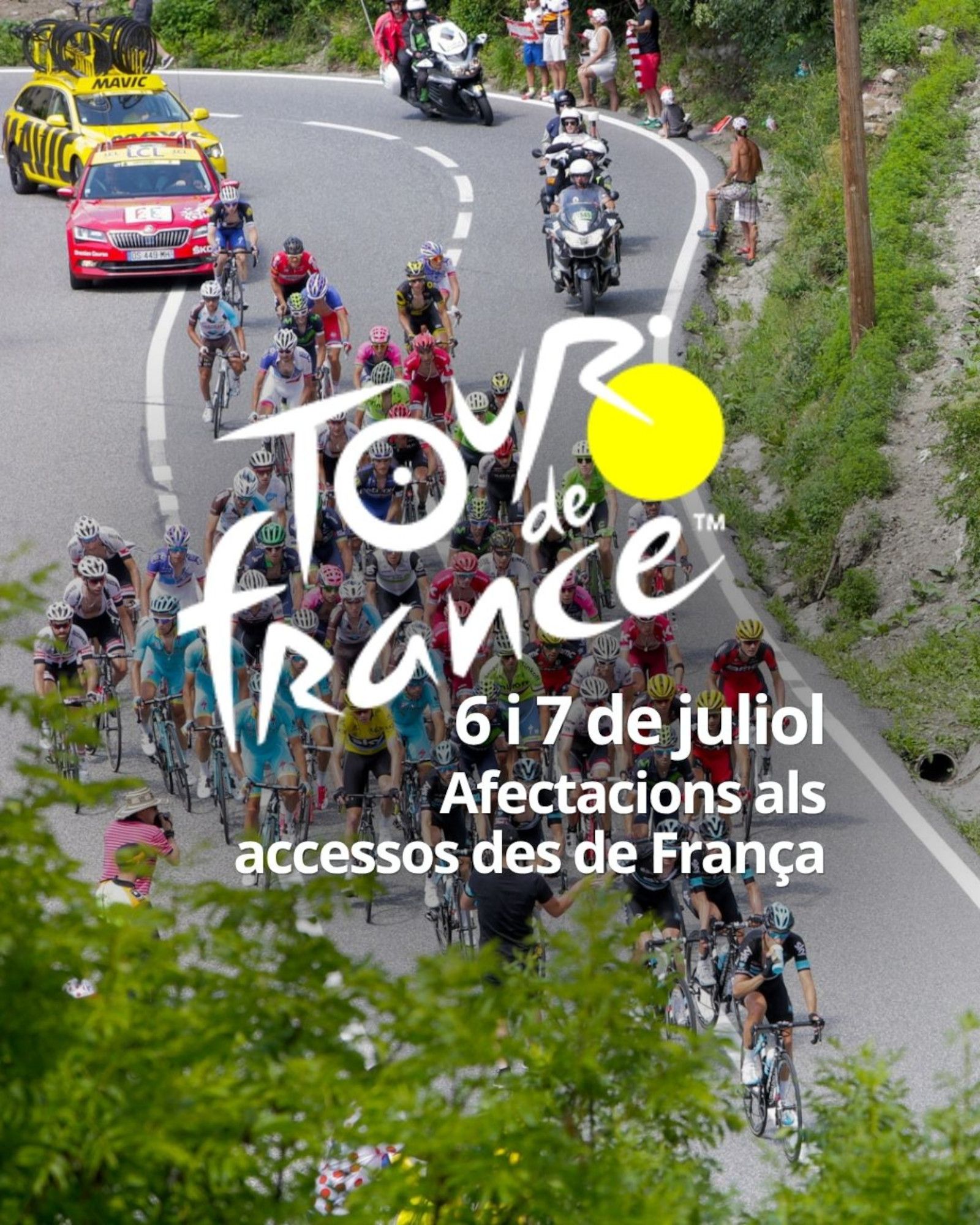 El Tour de França passarà prop d'Andorra.