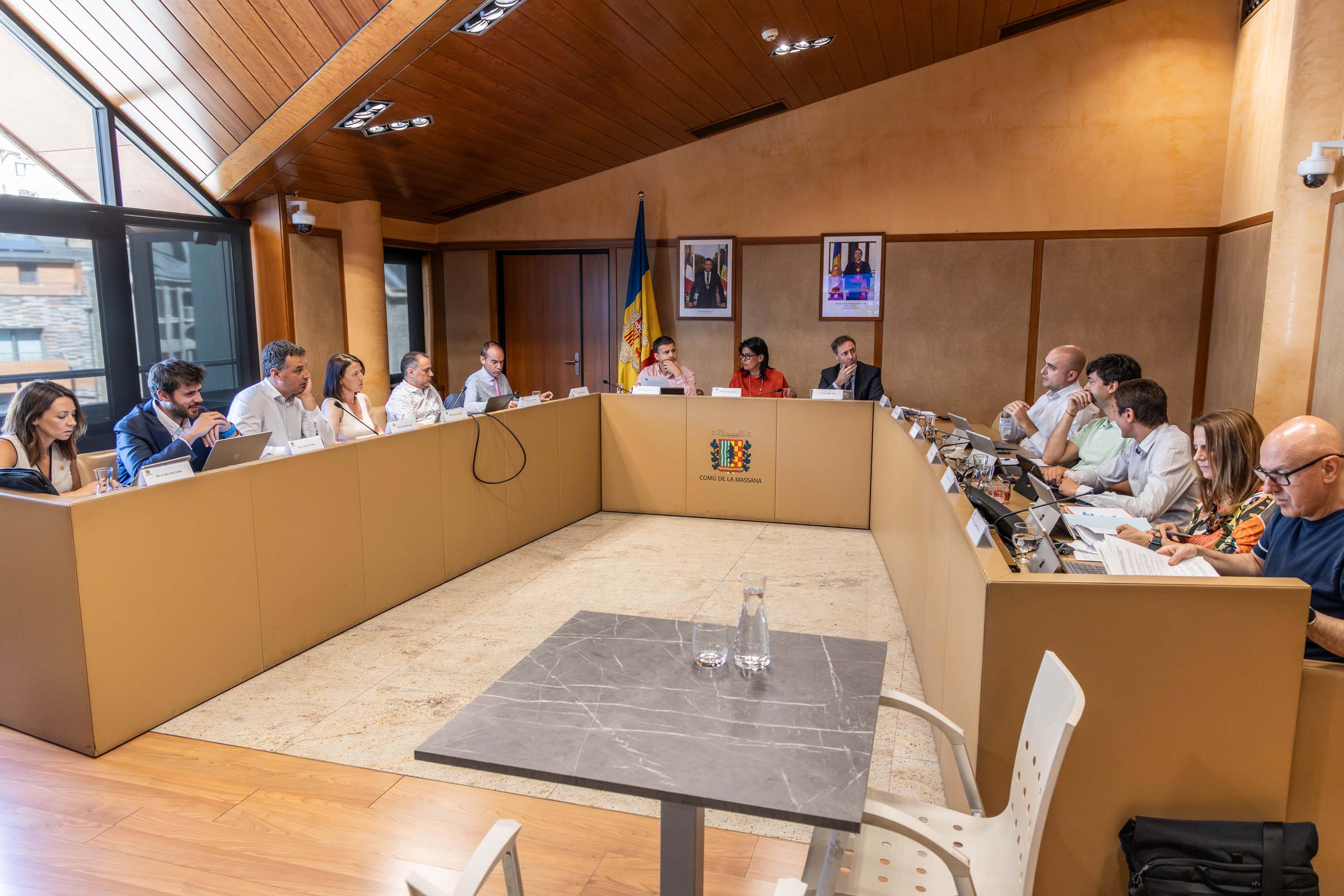 Un instant de la reunió de cònsols d'aquest dimarts.