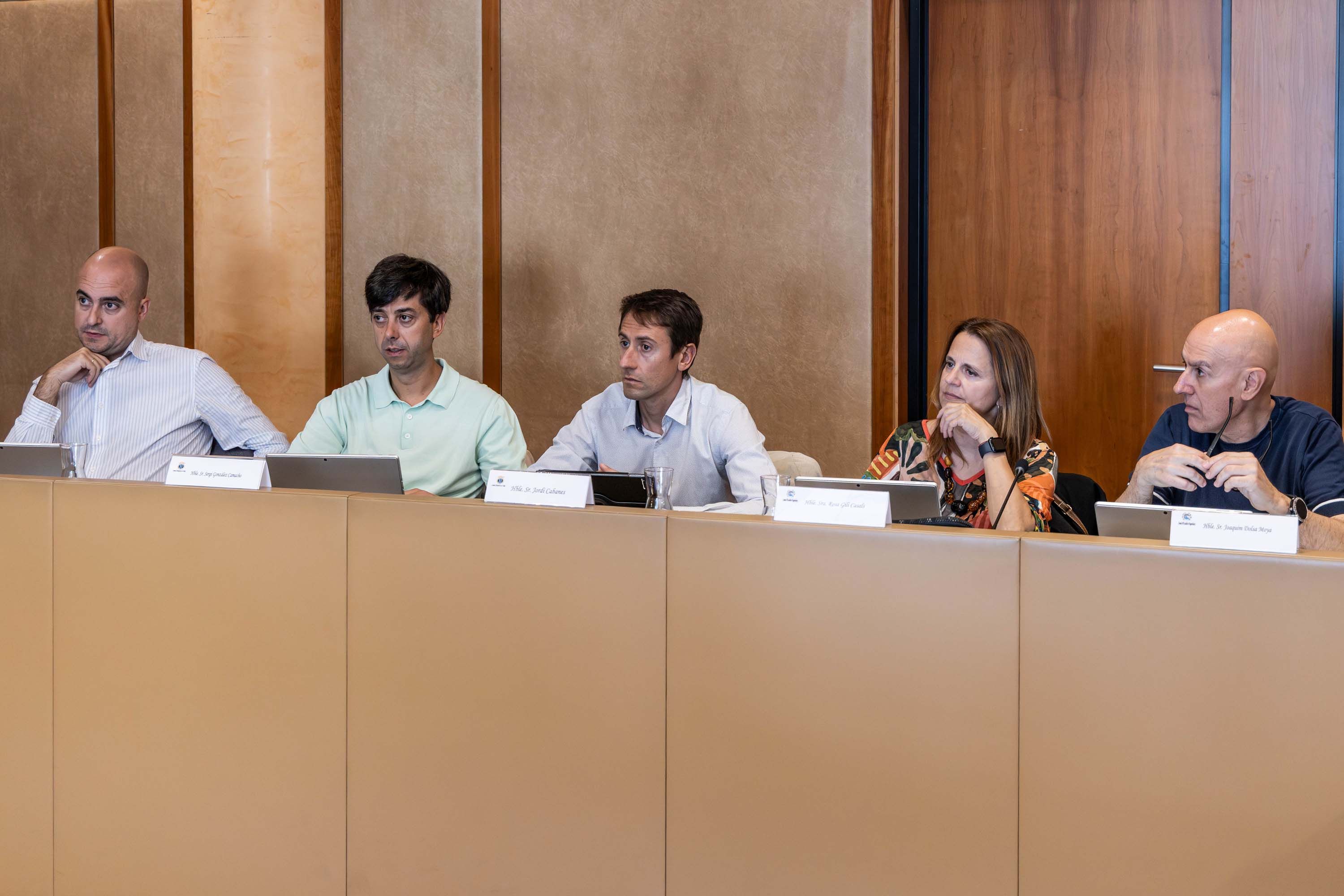 Xavier Fernández, Sergi González, Jordi Cabanes, Rosa Gili i Quim Dolsa.