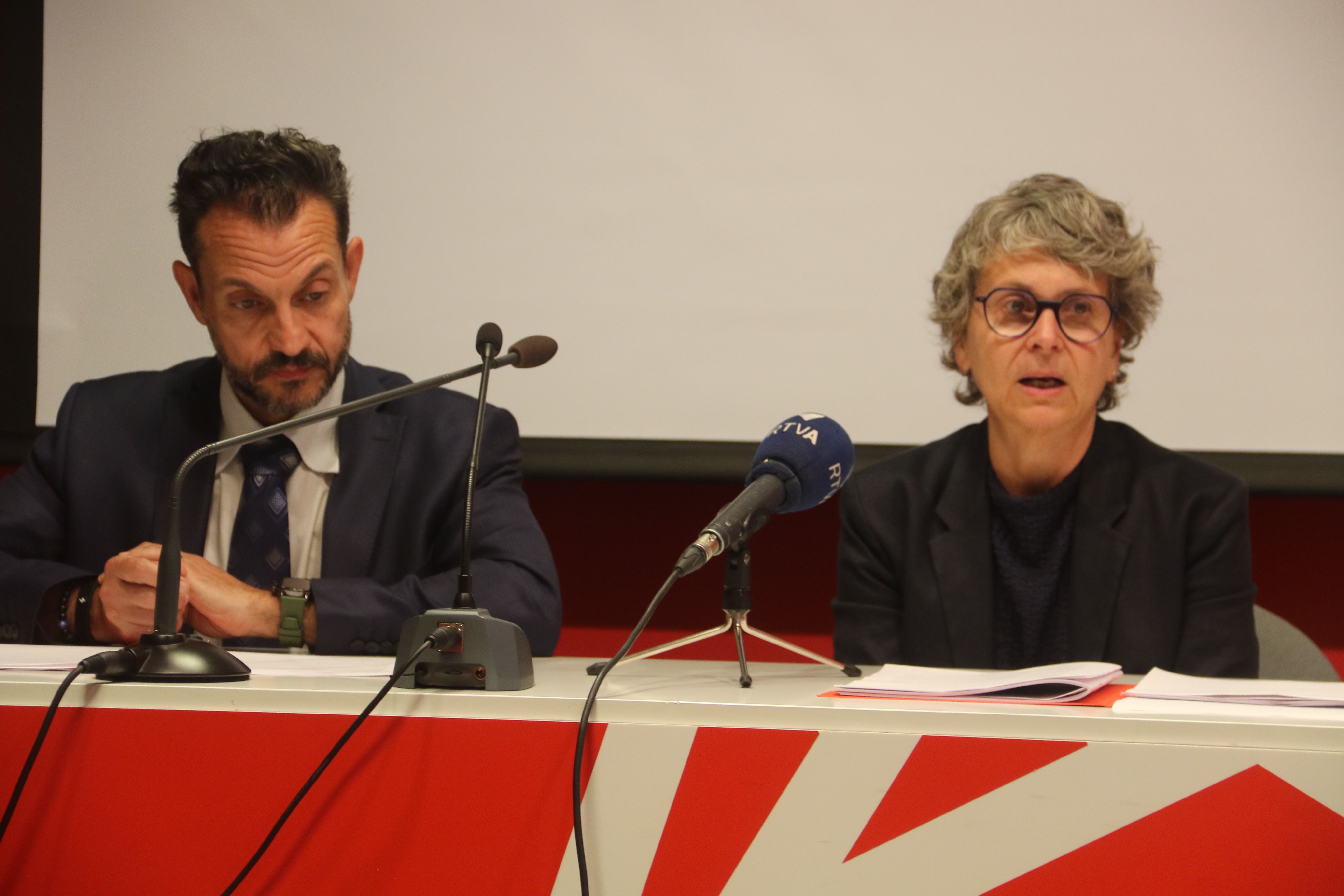 La portaveu del Sindicat, Rebeca Bonache.