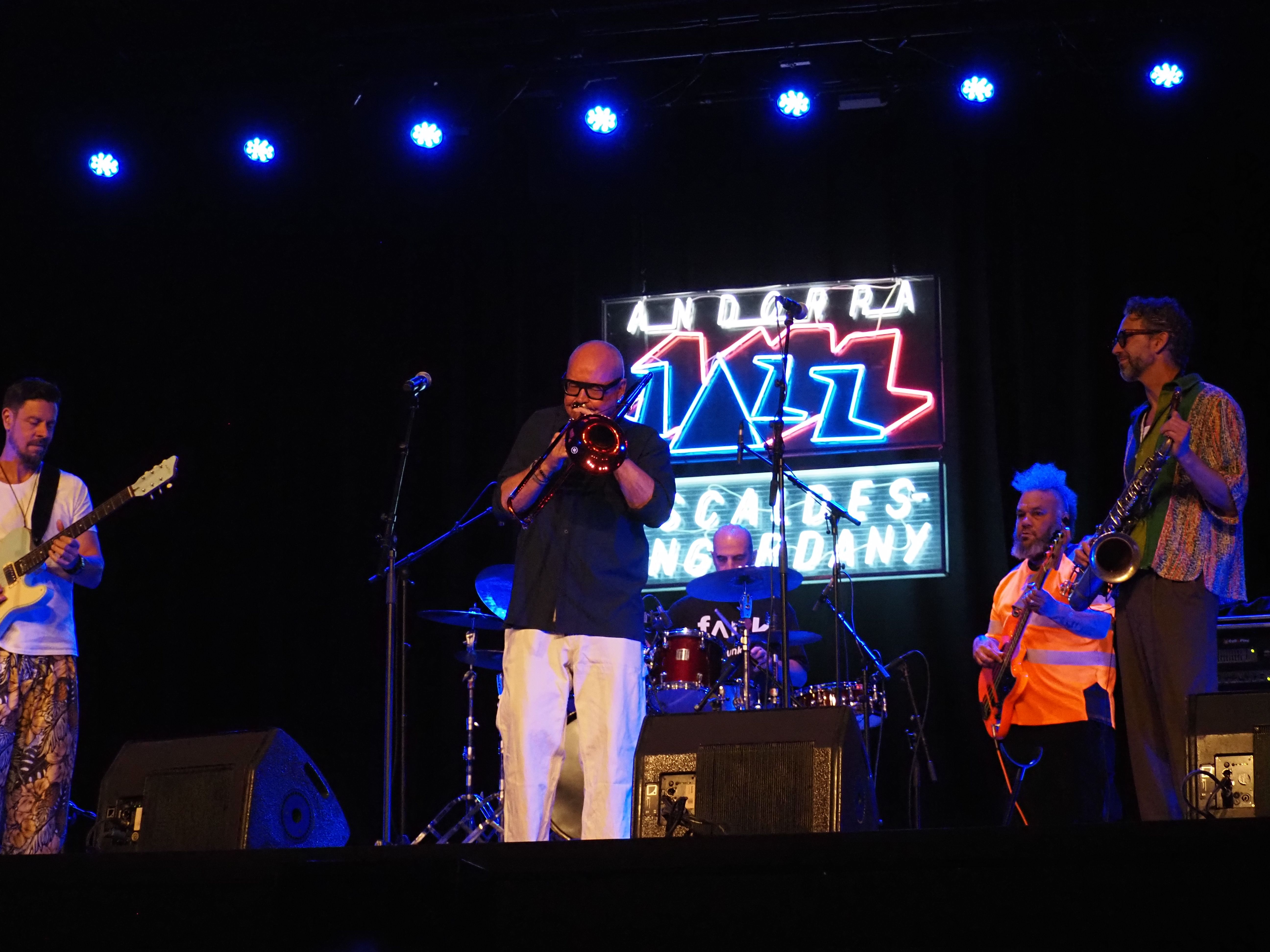 Un instant el concert de Nils Landgren al Festival de Jazz.