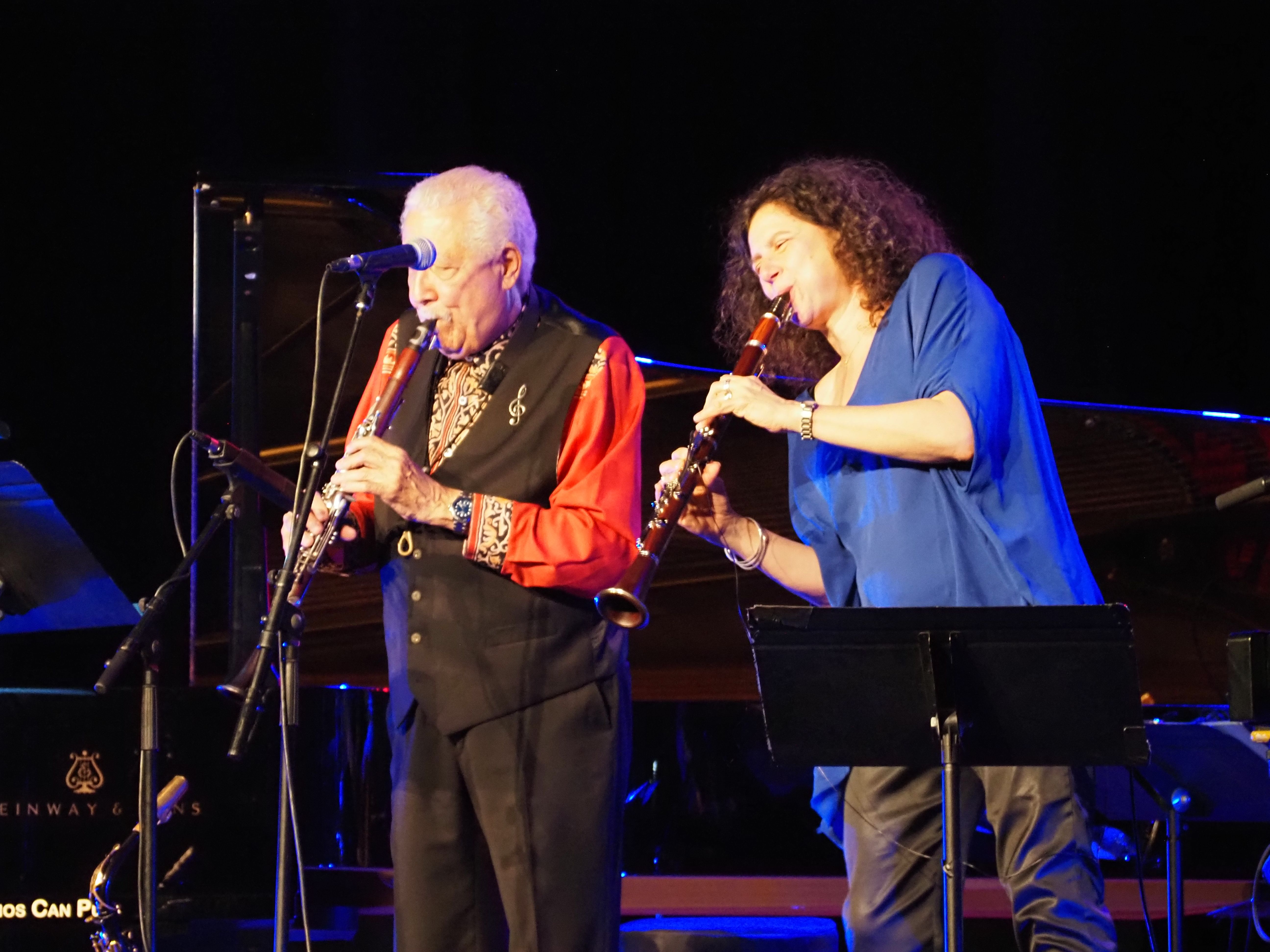 D'Rivera i Cohen al Festival de Jazz. // M. P. La portaveu del Sindicat, Rebeca Bonache.
