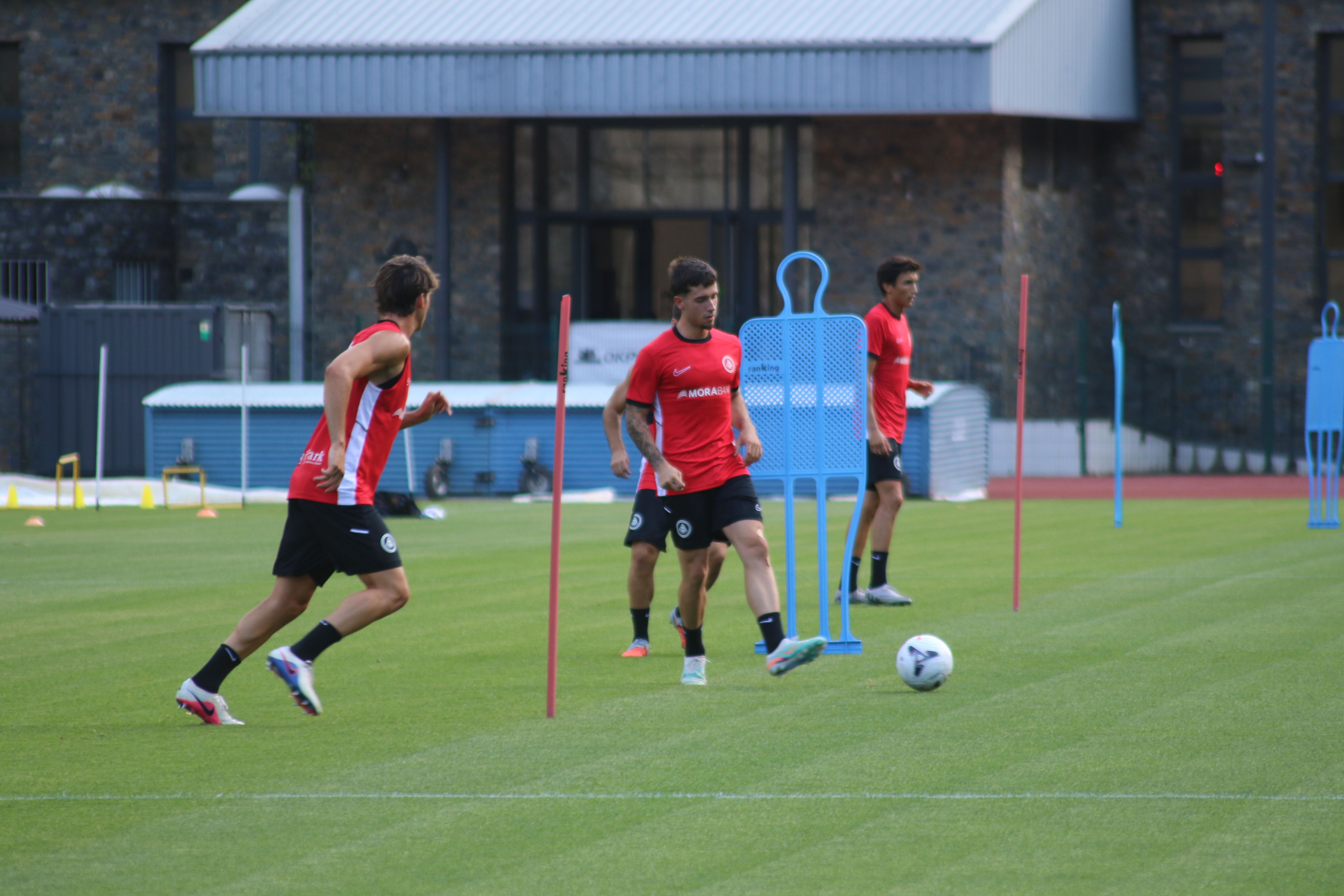 Un moment de l'entrenament.