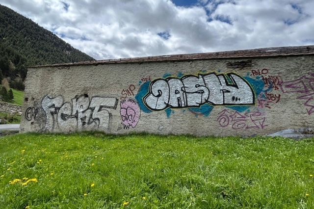 Zona on es pintarà el mural.