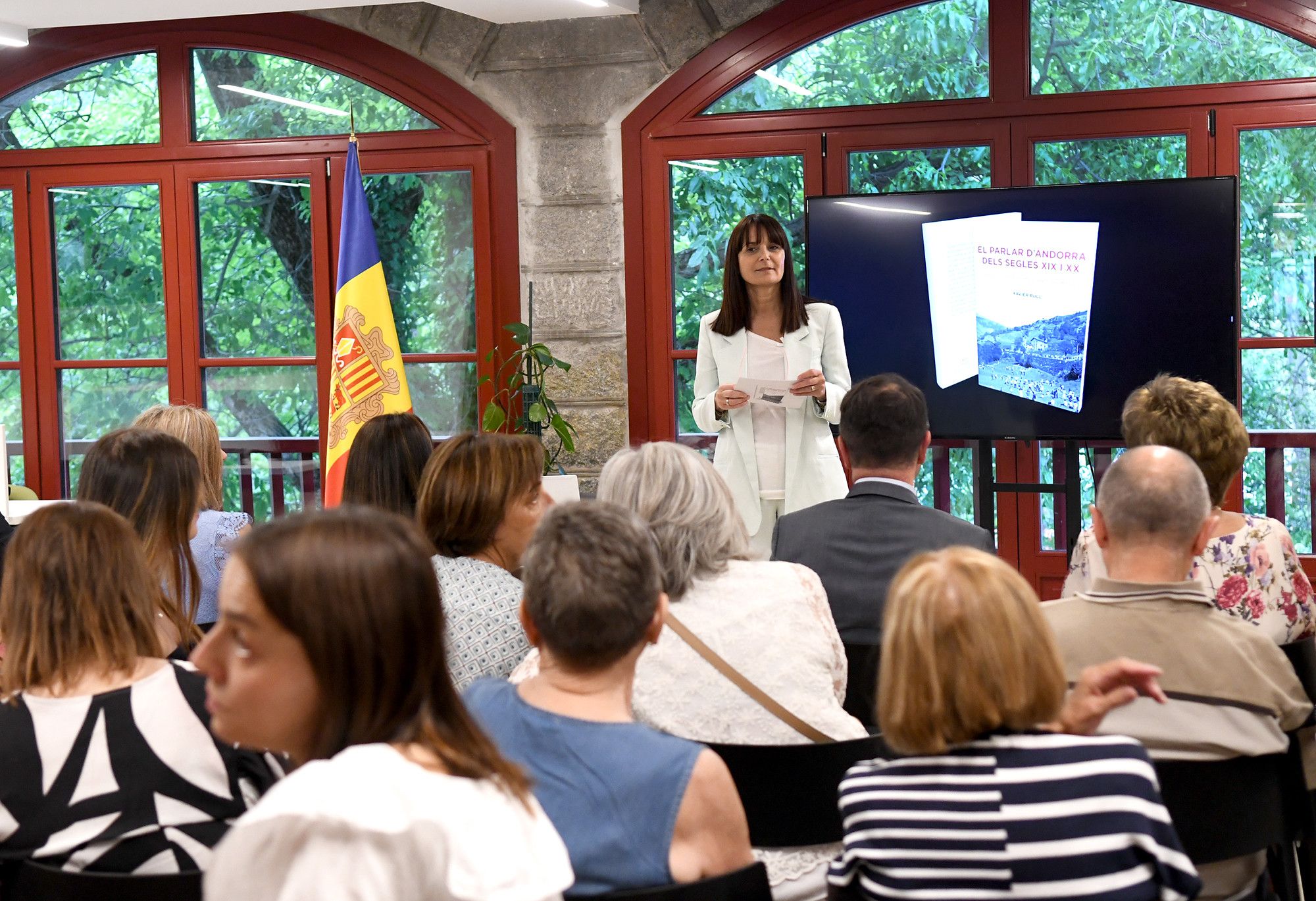 La ministra de Cultura, Joventut i Esports, Mònica Bonell, durant la presentació.