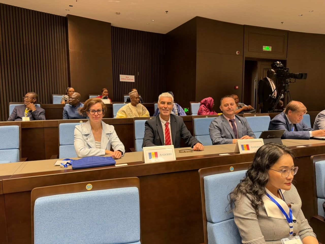 La delegació andorrnaa a l'APF.