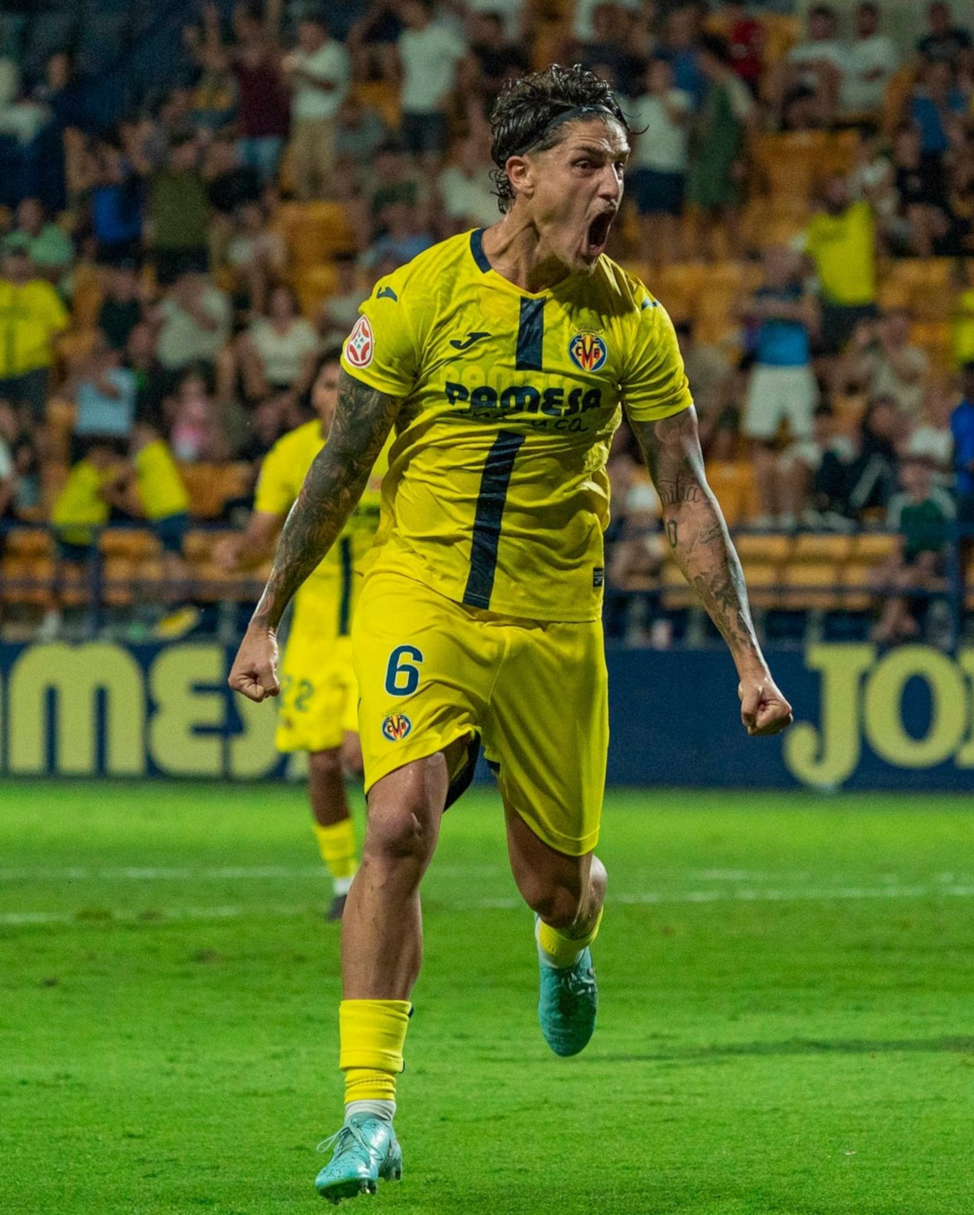La nova incorporació tricolor, Lautaro Spatz, amb la samarreta del Vila-real. 