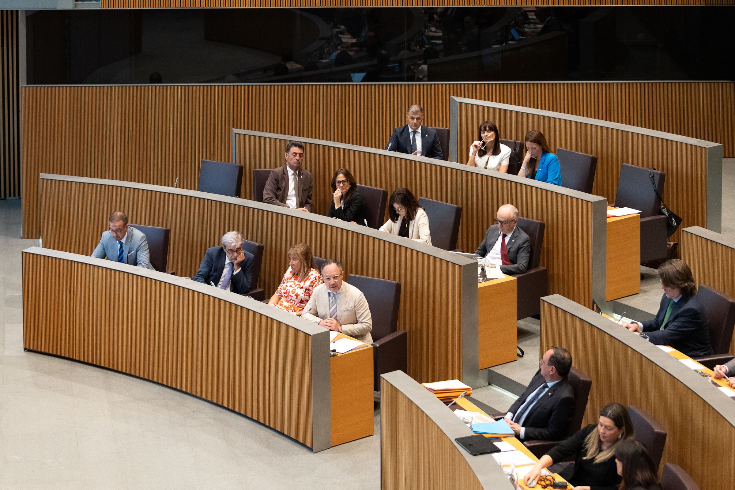 El Govern, durant el ple del Consell.