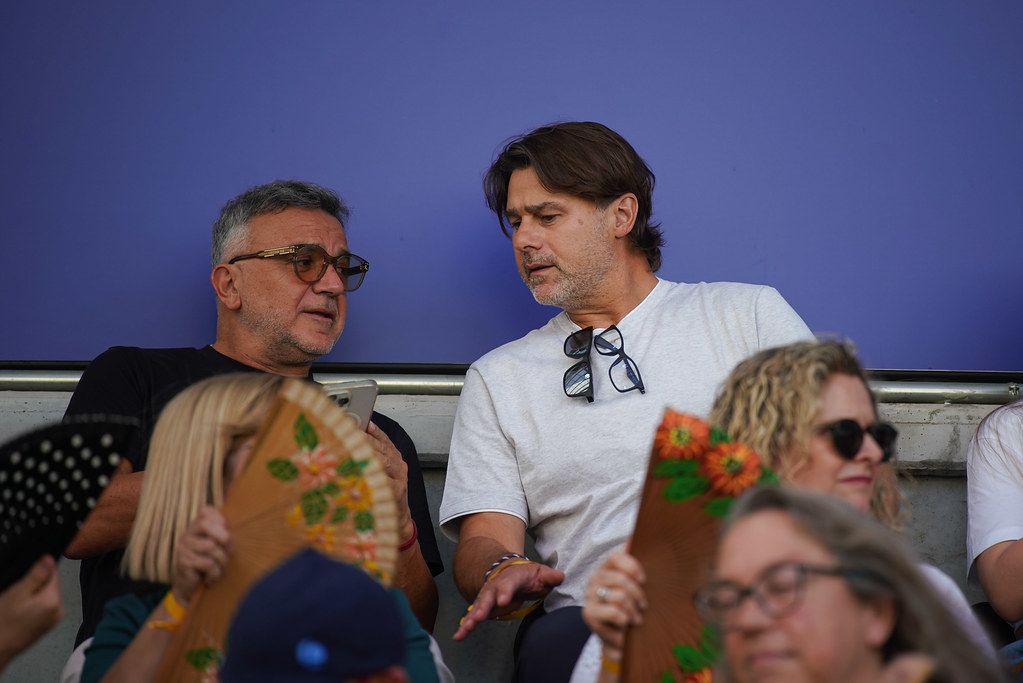 Mauricio Pochettino, un convidat de luxe a l'Estadi Nacional. La portaveu del Sindicat, Rebeca Bonache.