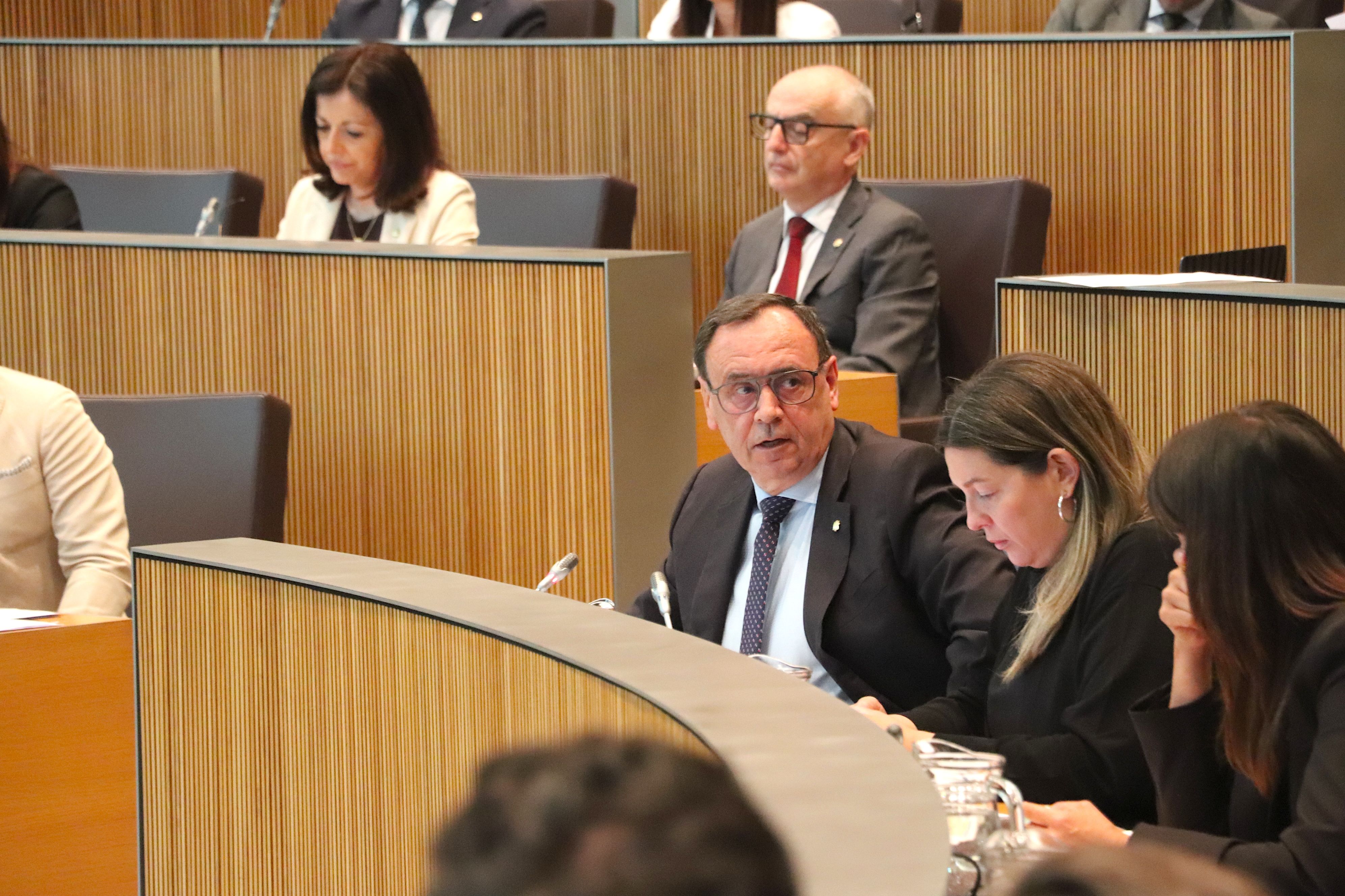 Jordi Jordana, durant una sessió del Consell General. Jordi Jordana, durant una sessió del Consell General.