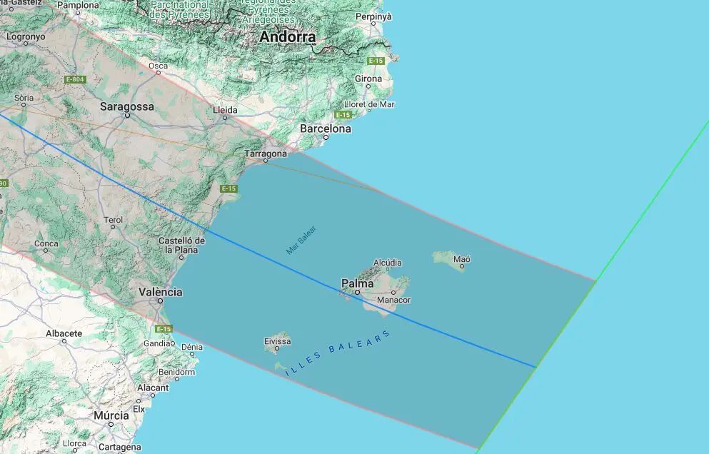 Zona de totalitat de l'eclipsi del 12 d'agost en la proximitat d'Andorra La portaveu del Sindicat, Rebeca Bonache.