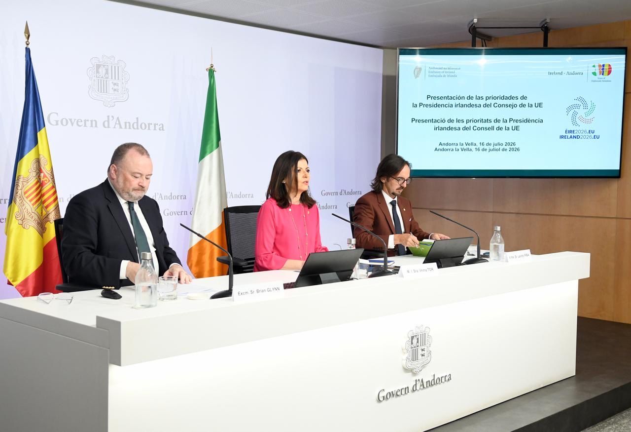 L’ambaixador d’Irlanda Brian Glynn ha presentat les prioritats de la presidència irlandesa del Consell de la Unió Europea. 