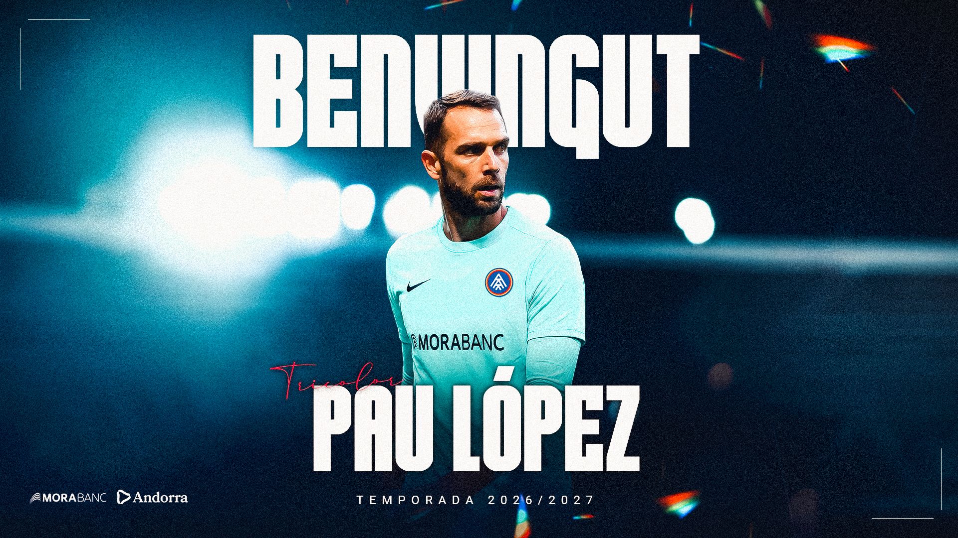 L'anunci de Pau López després de signar amb l'FC Andorra. L'anunci de Pau López després de signar amb l'FC Andorra.