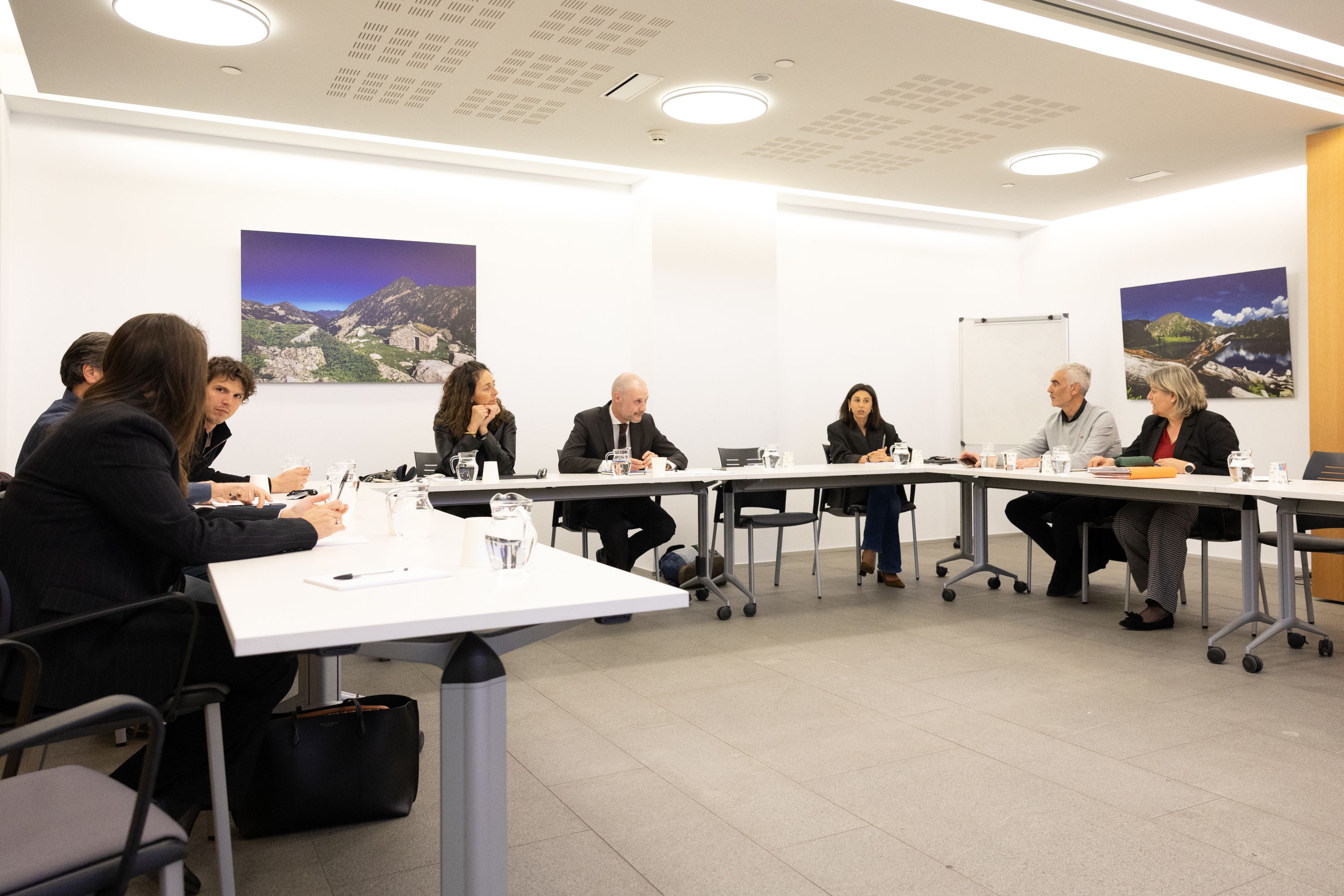 La comissió que treballa la reforma de la Llei del sòl. La comissió que treballa la reforma de la Llei del sòl.