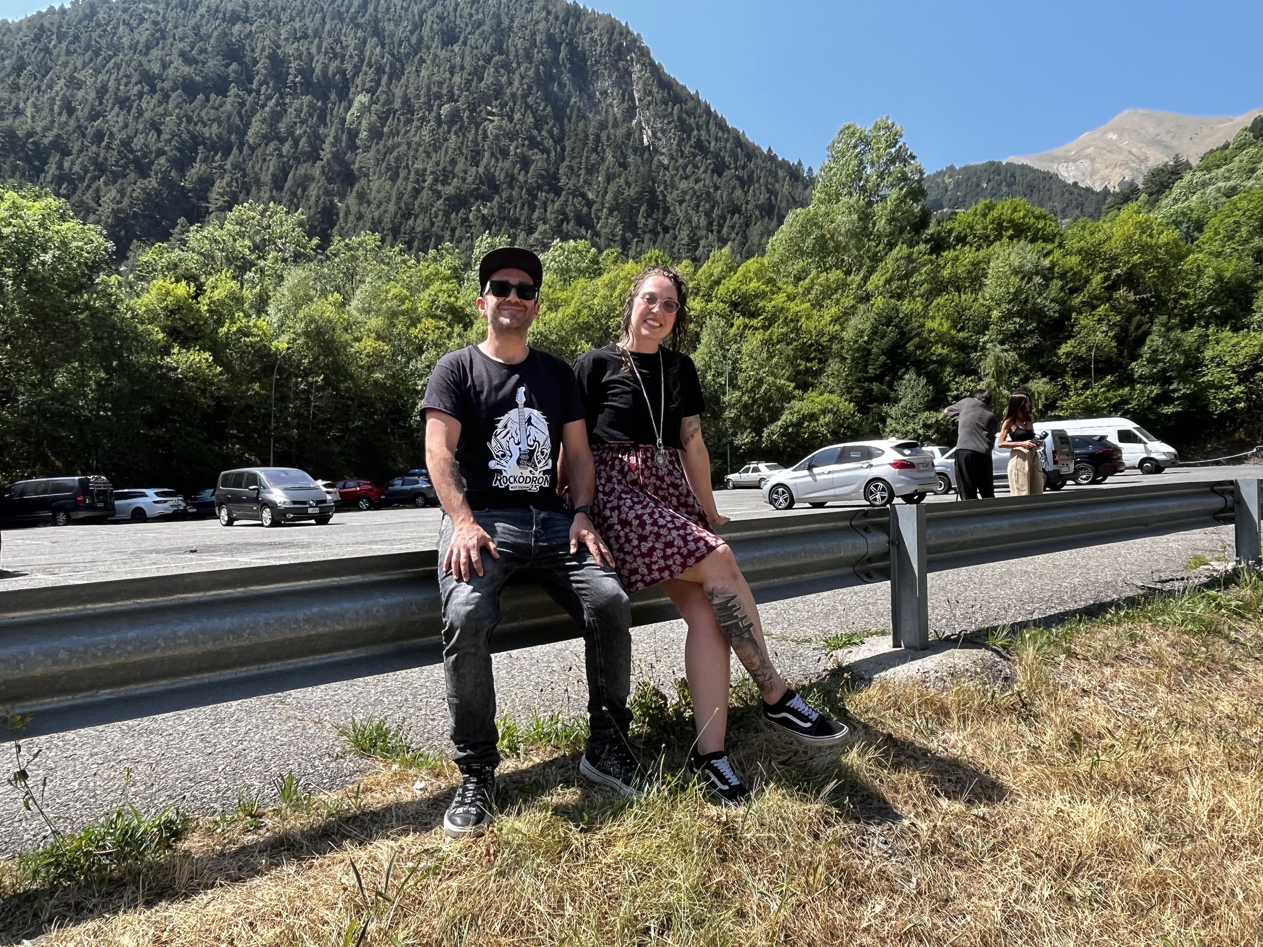 Santi Casas i Alexia Verdaguer en la presentació del Rockòdrom.