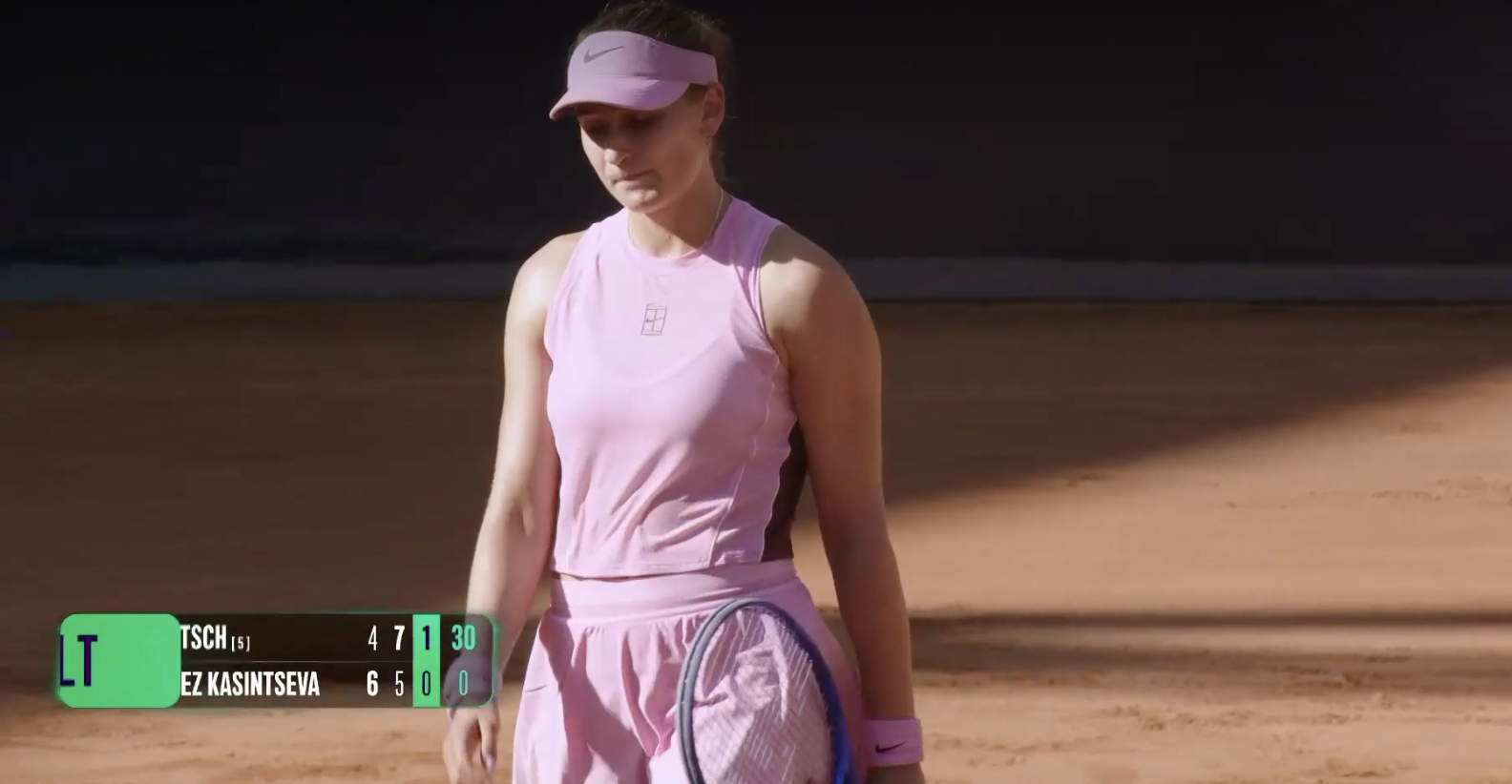 Vicky Jiménez, en acabar la seva participació a l'WTA d'Hamburg.