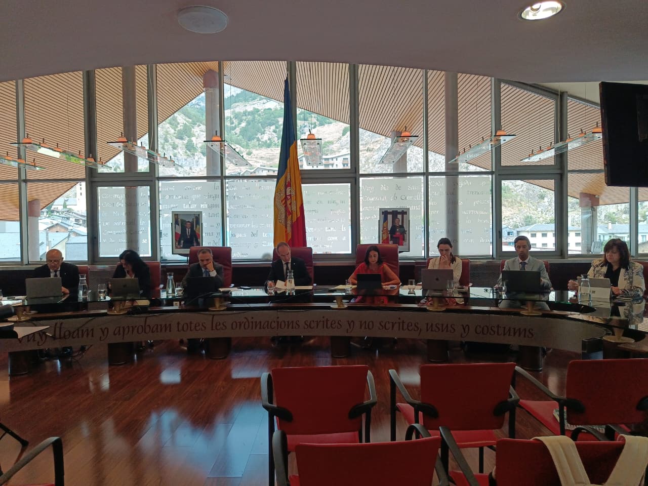 Un instant del consell de comú d'aquest dimecres.