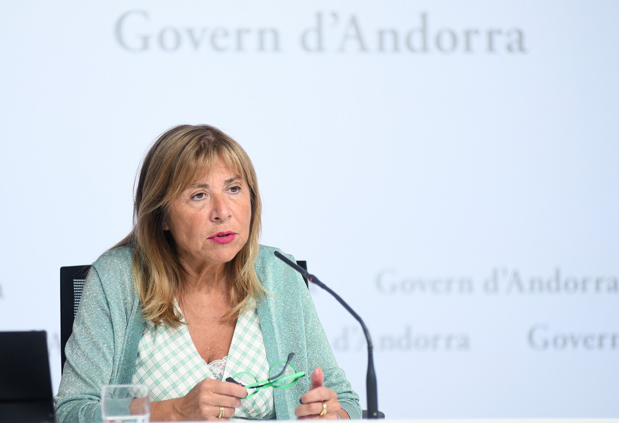 La ministra de Presidència, Economia, Treball i Habitatge i portaveu del Govern, Conxita Marsol La ministra de Presidència, Economia, Treball i Habitatge i portaveu del Govern, Conxita Marsol