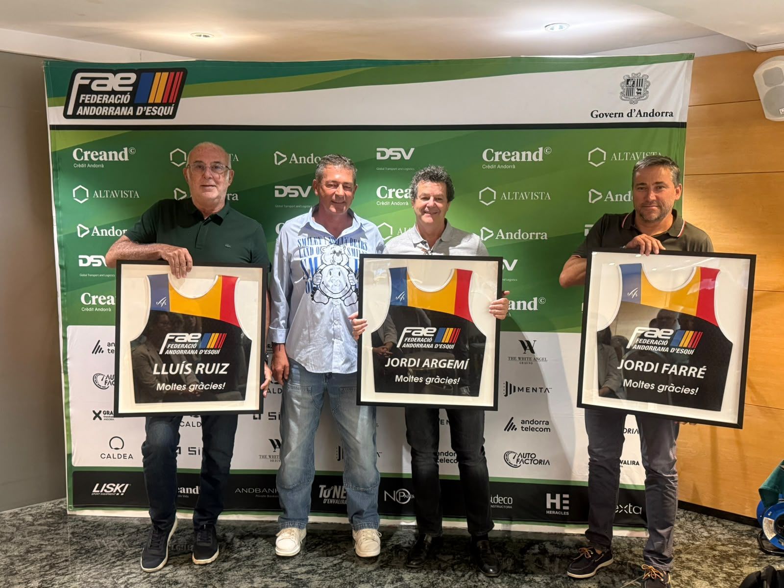 Lluís Ruiz, Pepi Pintat, Jordi Argemí i Josep Farré.
