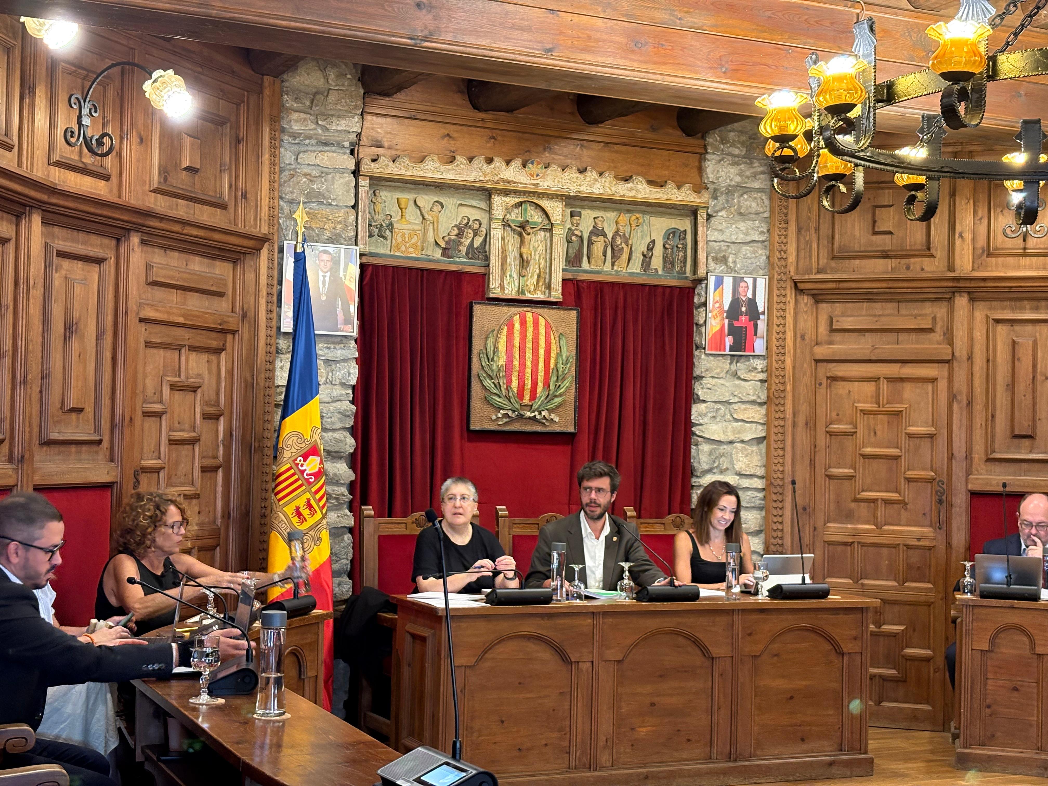 un moment de la sessió del consell de comú celebrada aquest matí un moment de la sessió del consell de comú celebrada aquest matí