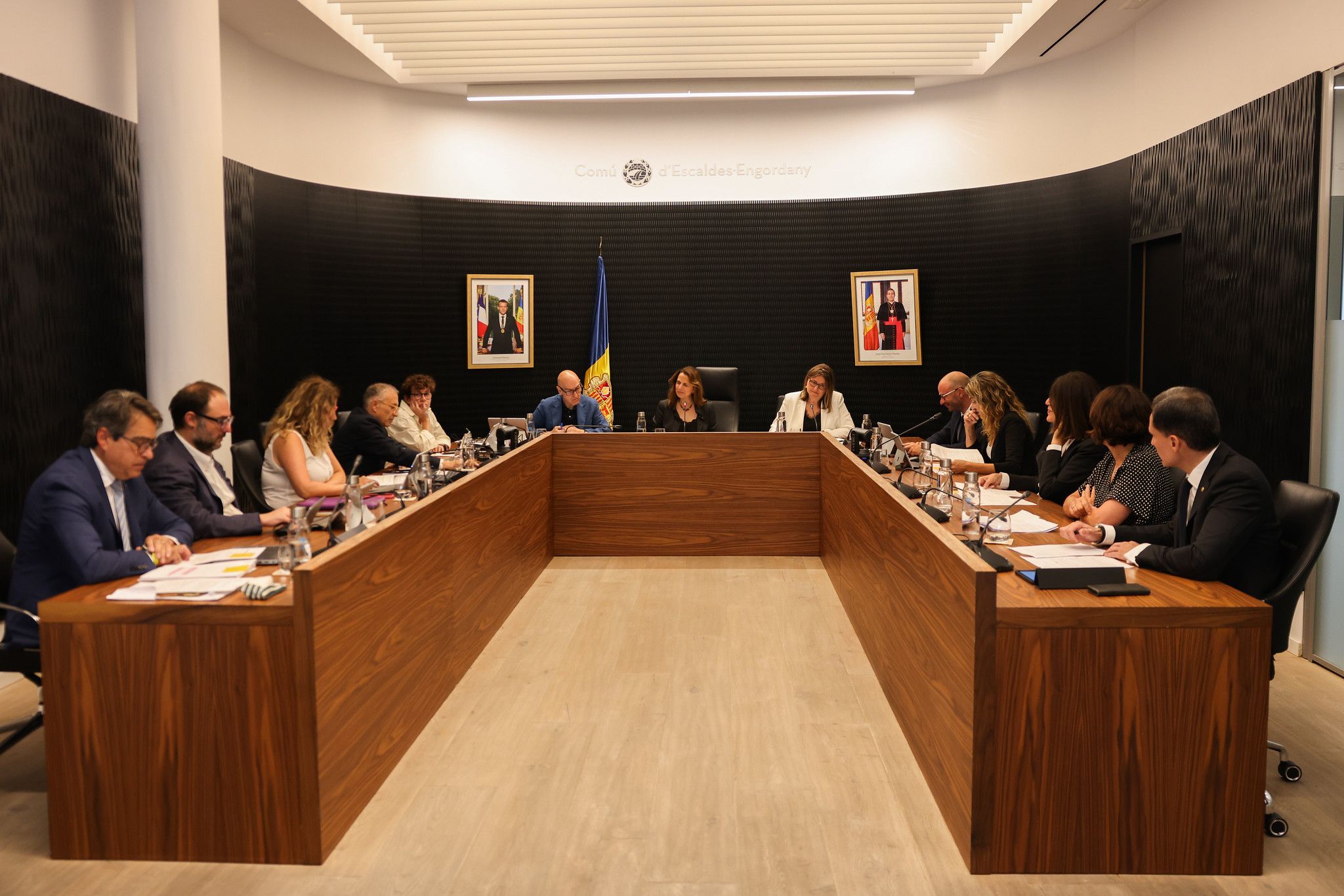 Una imatge de la sessió de consell de comú d'aquest dijous a Escaldes. Una imatge de la sessió de consell de comú d'aquest dijous a Escaldes.