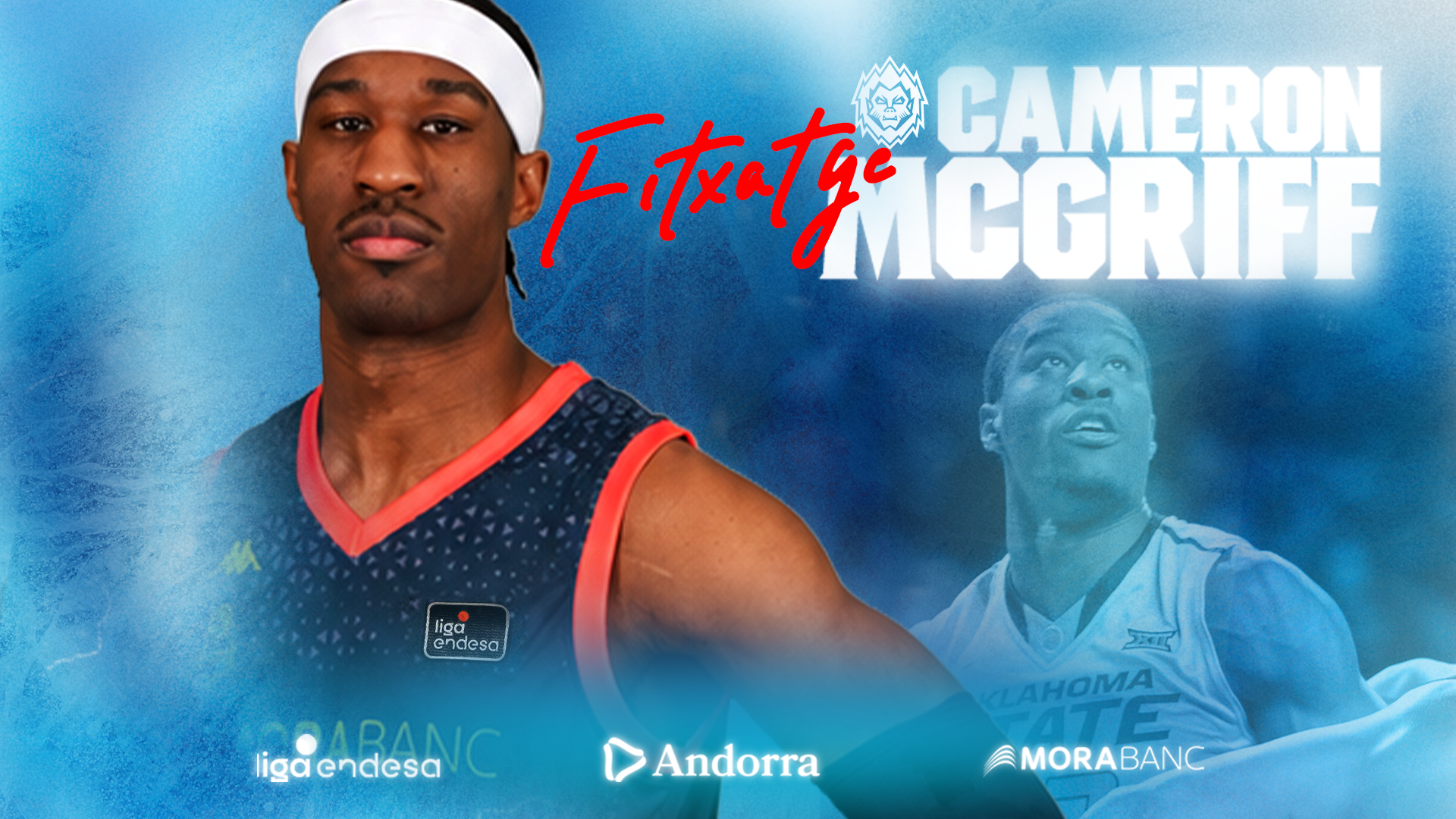 Cam McGriff, anunciat com a nou jugador del MoraBanc Andorra. Cam McGriff, anunciat com a nou jugador del MoraBanc Andorra.