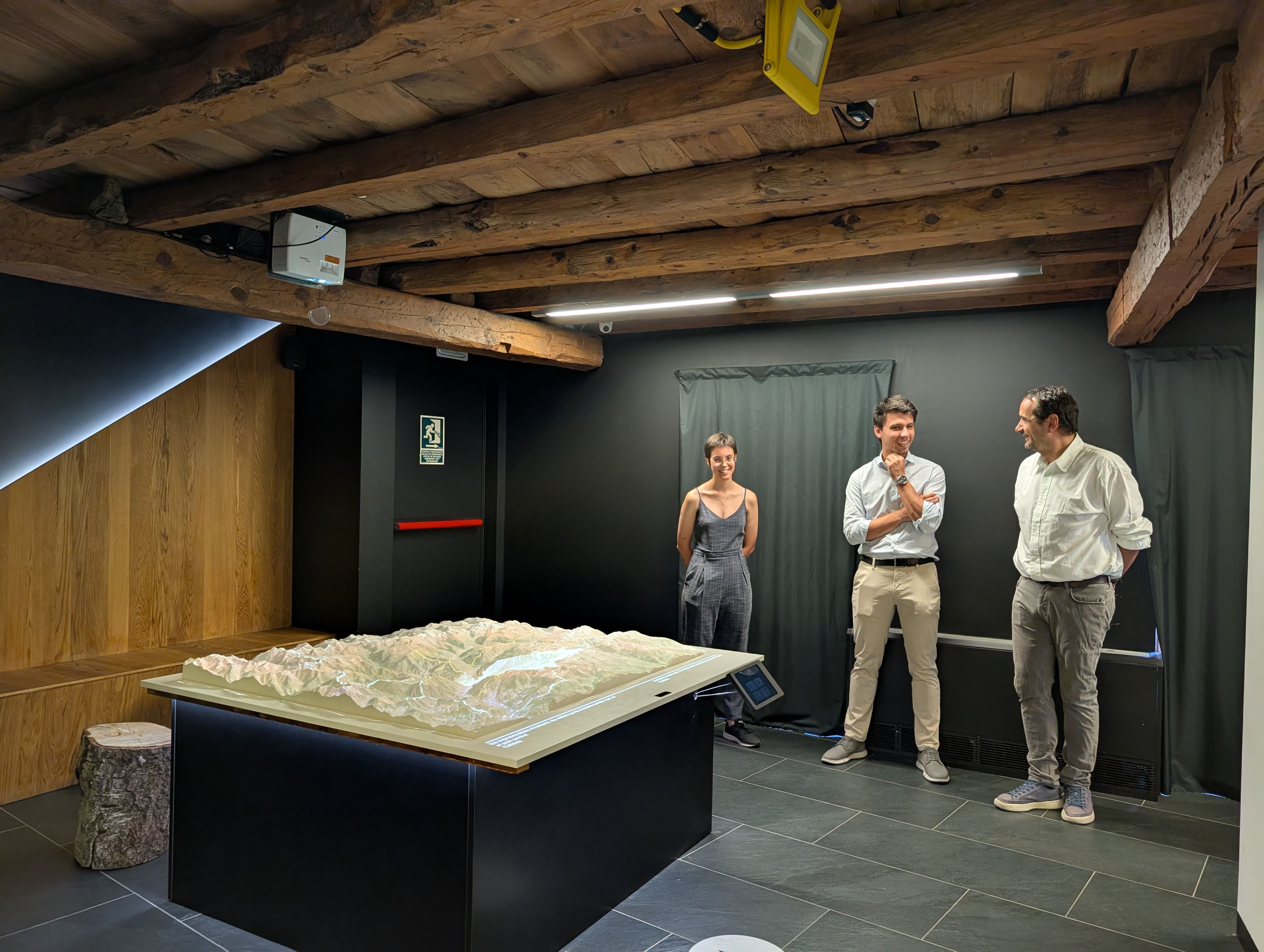 La maqueta tridimensional interactiva de la Casa de la Muntanya. 