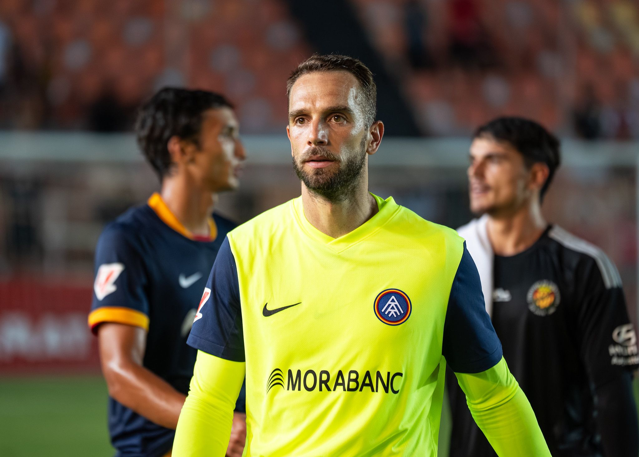 Pau López després de l'amistós contra el Nàstic en la seva primera titularitat. Pau López després de l'amistós contra el Nàstic en la seva primera titularitat.