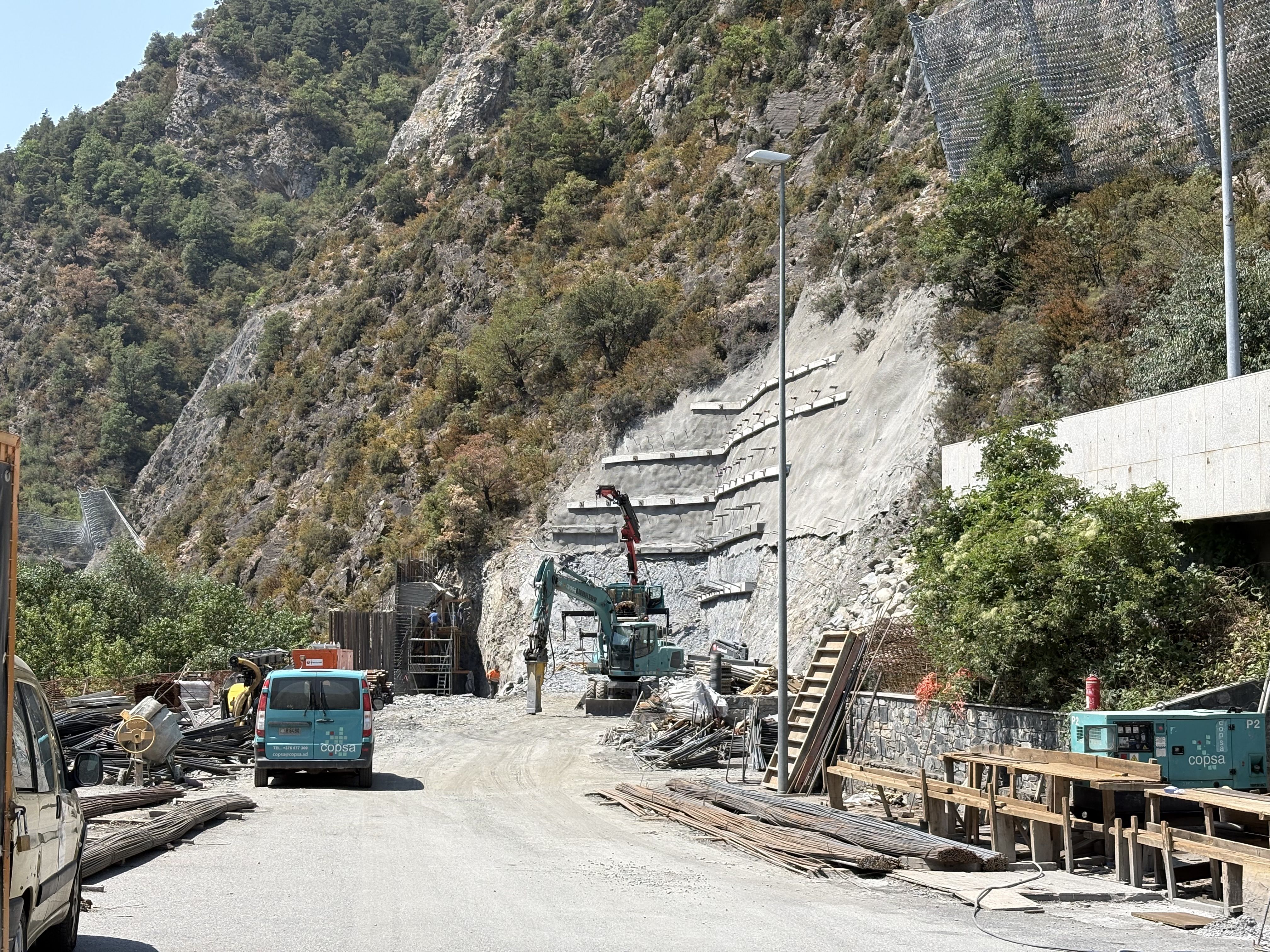 La boca nord del túnel de Rocafort el passat 30 de juliol. La boca nord del túnel de Rocafort el passat 30 de juliol.