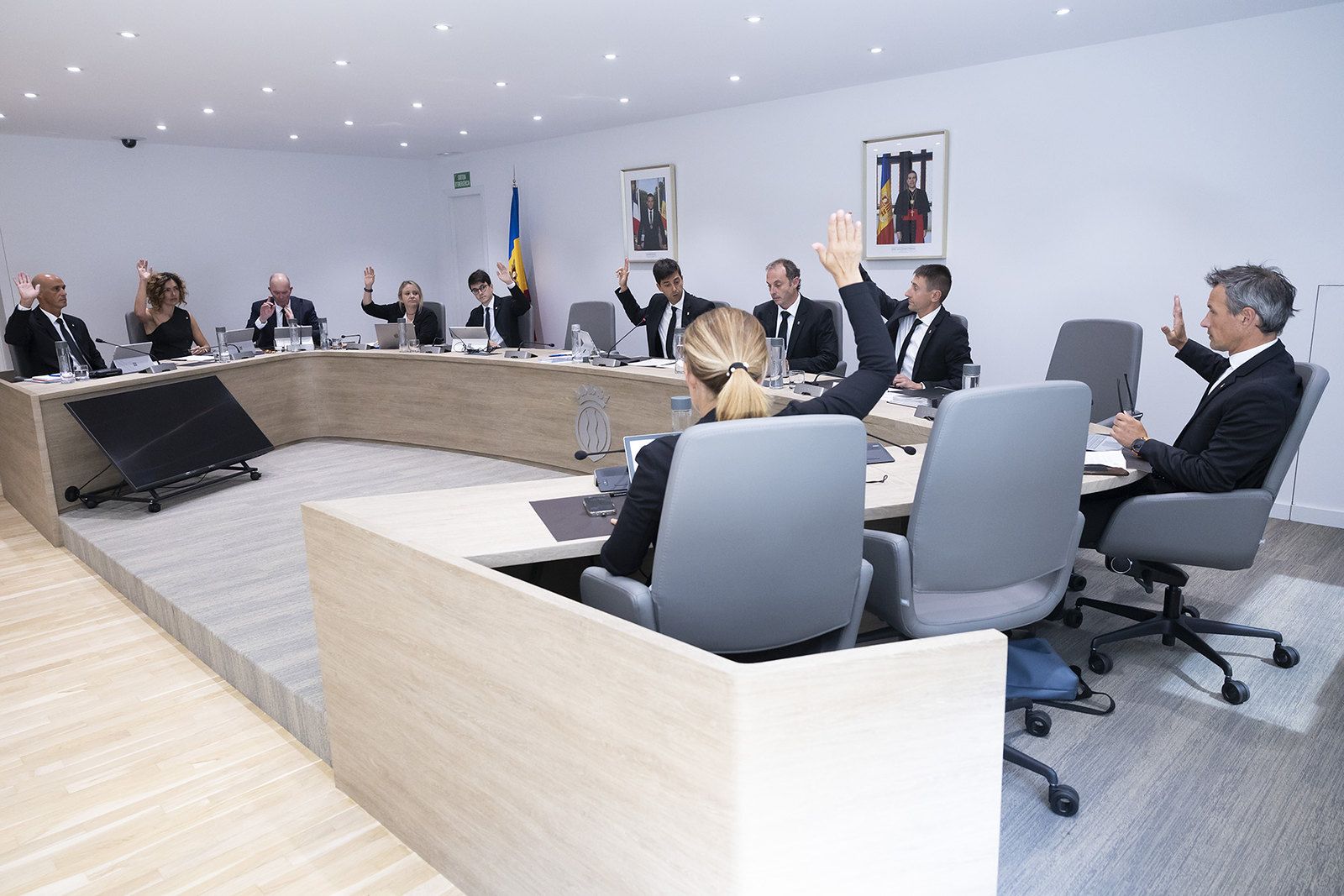 Un instant de la sessió de consell de comú d'aquest dijous.