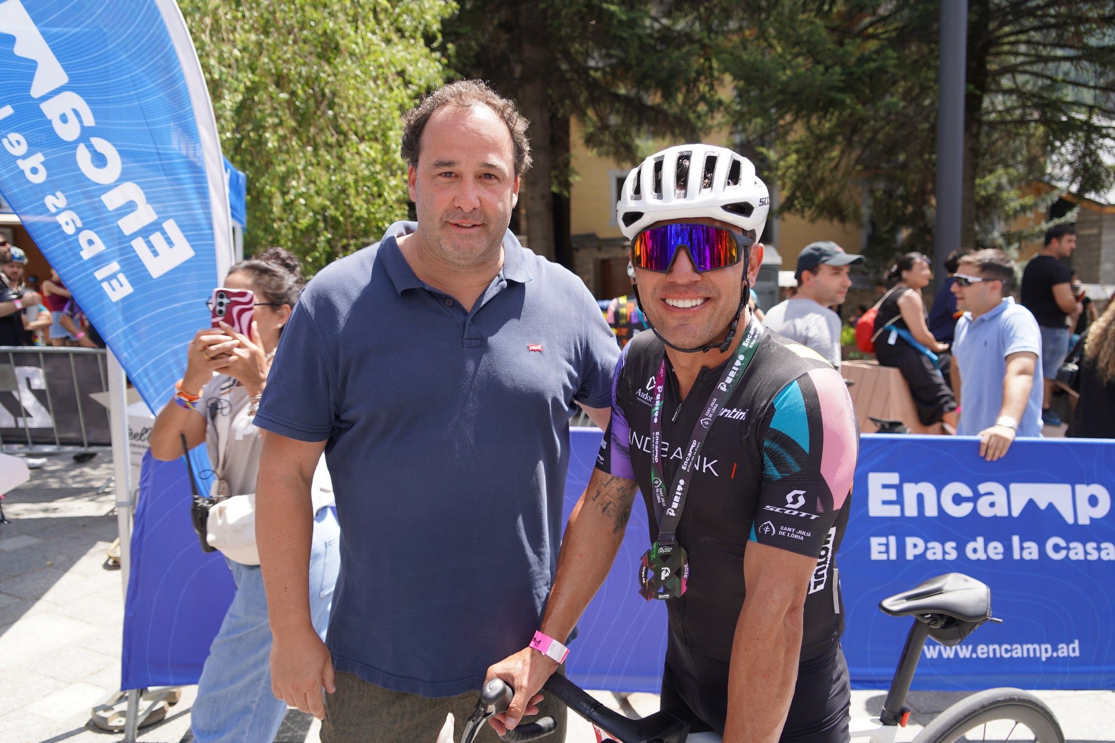 Joaquim 'Purito' Rodríguez, a la dreta, promou la cursa. Joaquim 'Purito' Rodríguez, a la dreta, promou la cursa.