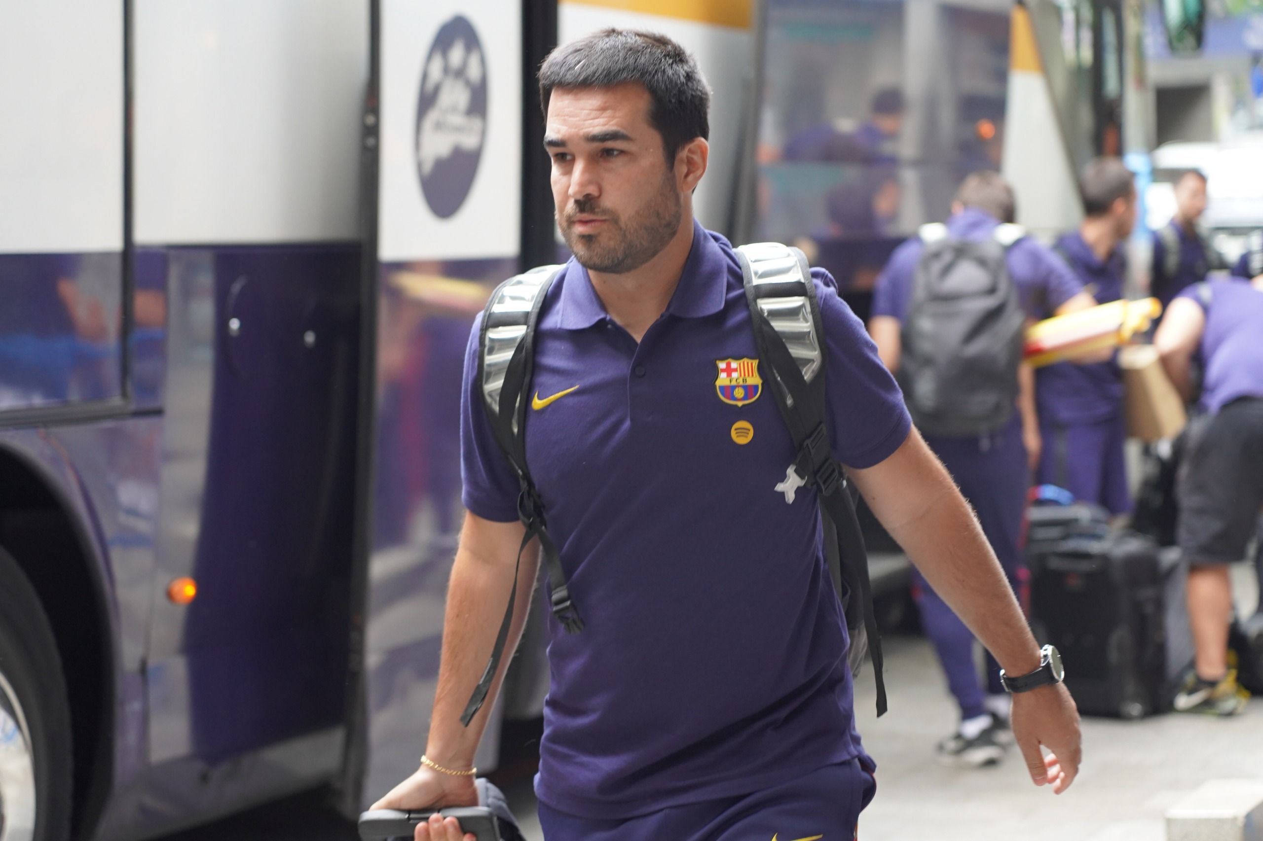 L'entrenador, Pere Romeu, ha viatjat amb tot l'staff. L'entrenador, Pere Romeu, ha viatjat amb tot l'staff.
