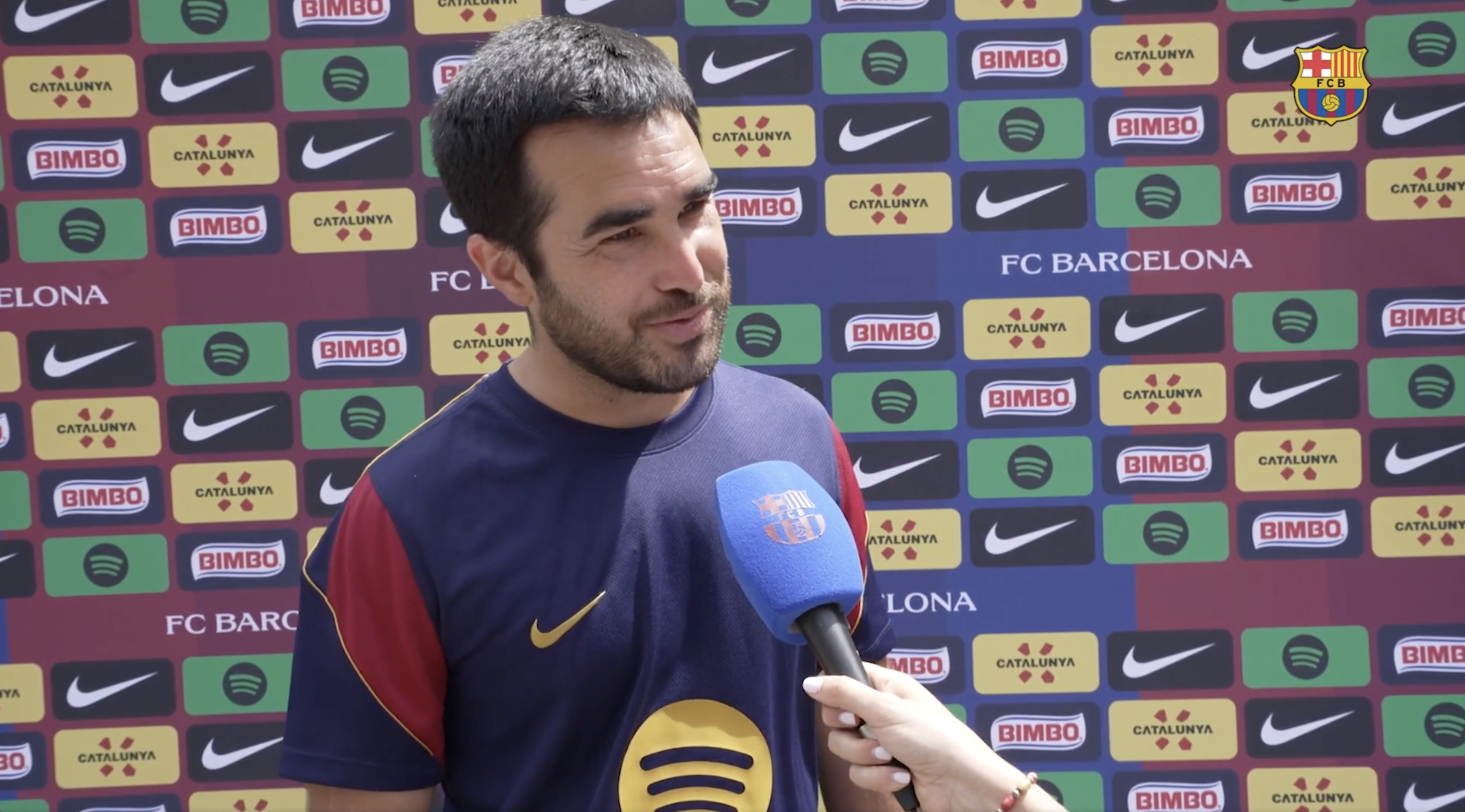 Pere Romeu ha repassat l'stage de pretemporada amb els mitjans del club blaugrana.