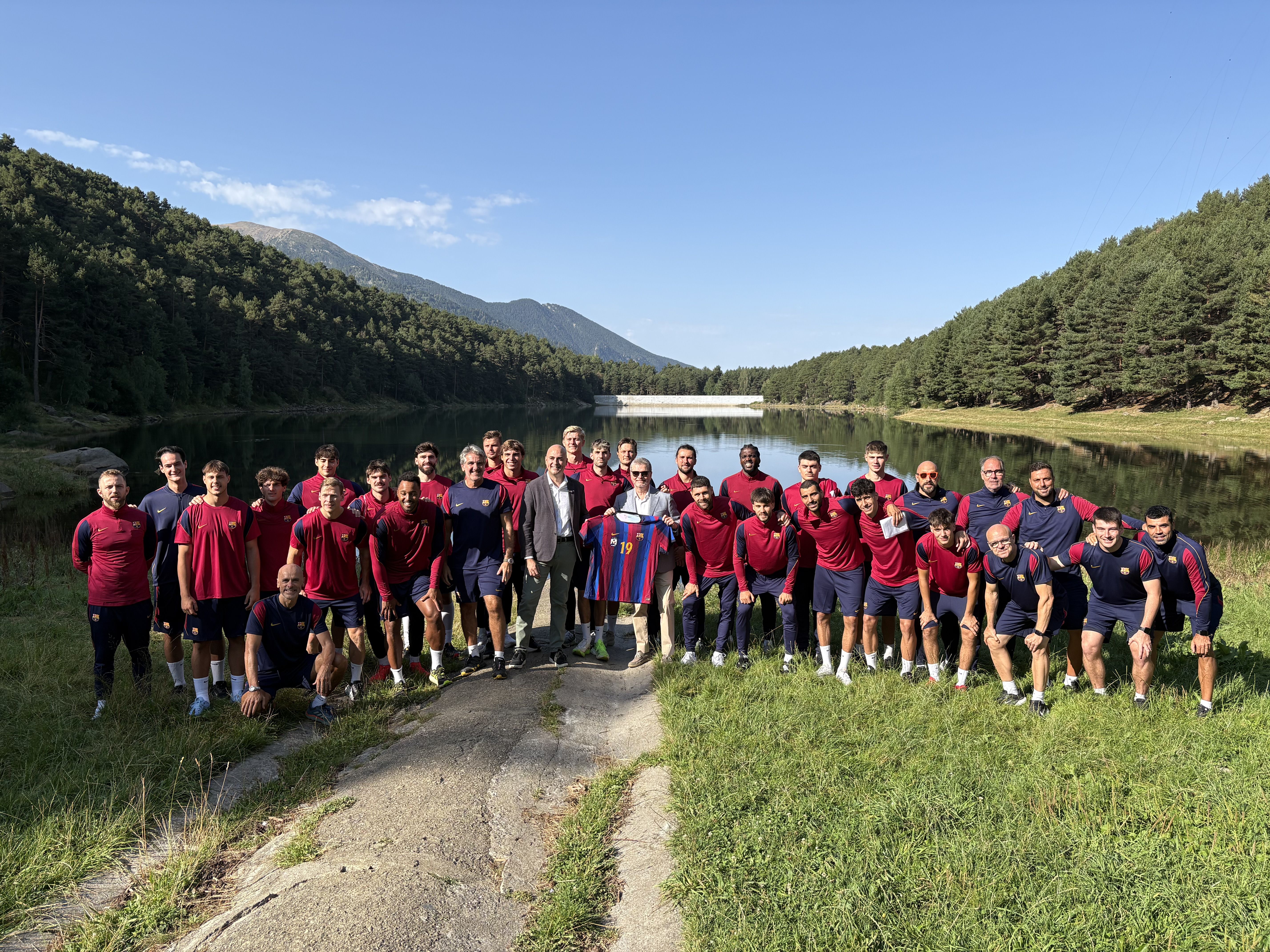 EL Barça d’handbol a Engolasters.